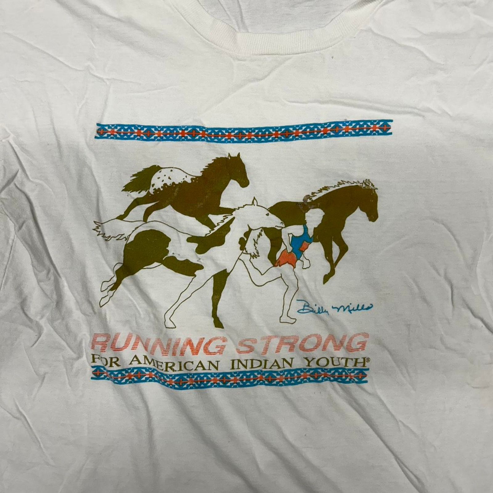 Other VTG 80s/90s Running Strong for American Indian Youth t-shirt Size L / US 10 / IT 46 - 2 Thumbnail