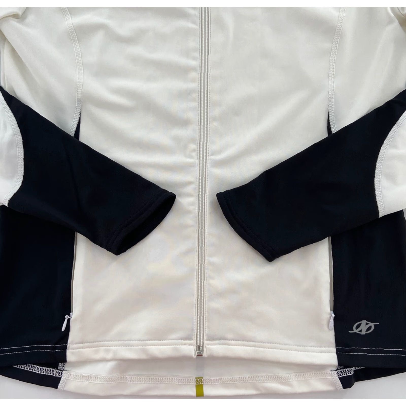 Vintage NordicTrack Women's Medium White Athletic Jacket Polyester Spandex Full Zipper Size M / US 6-8 / IT 42-44 - 3 Thumbnail