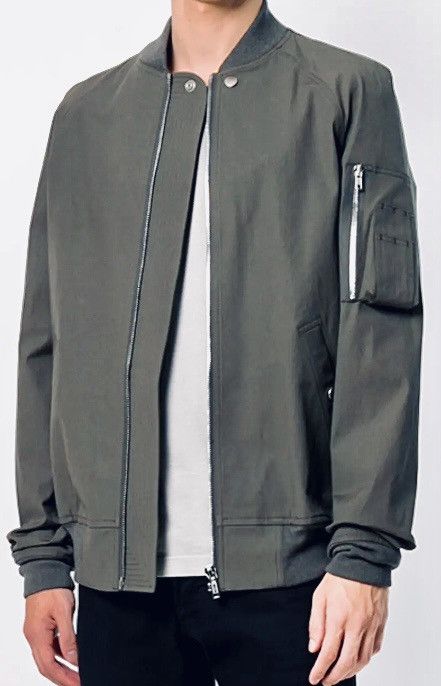 Rick Owens RICK OWENS SS18 DIRT RAGLAN FLIGHT BOMBER JACKET GRAY EU54 Size US L / EU 52-54 / 3 - 9 Thumbnail