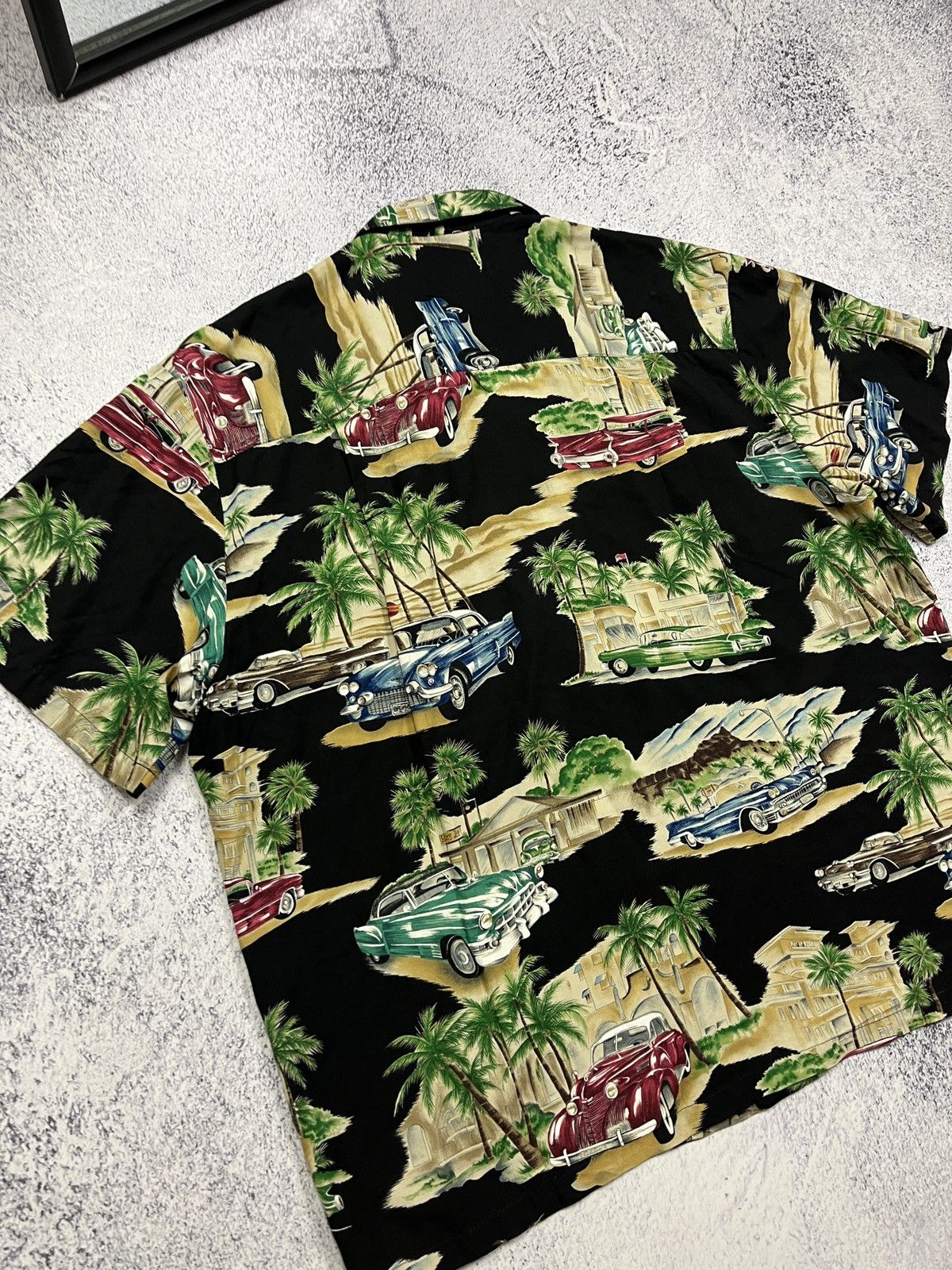 Paradise Found × Vintage Vintage Found Paradise Rayon General Motors Hawaiian Shirt Size US XL / EU 56 / 4 - 14 Thumbnail
