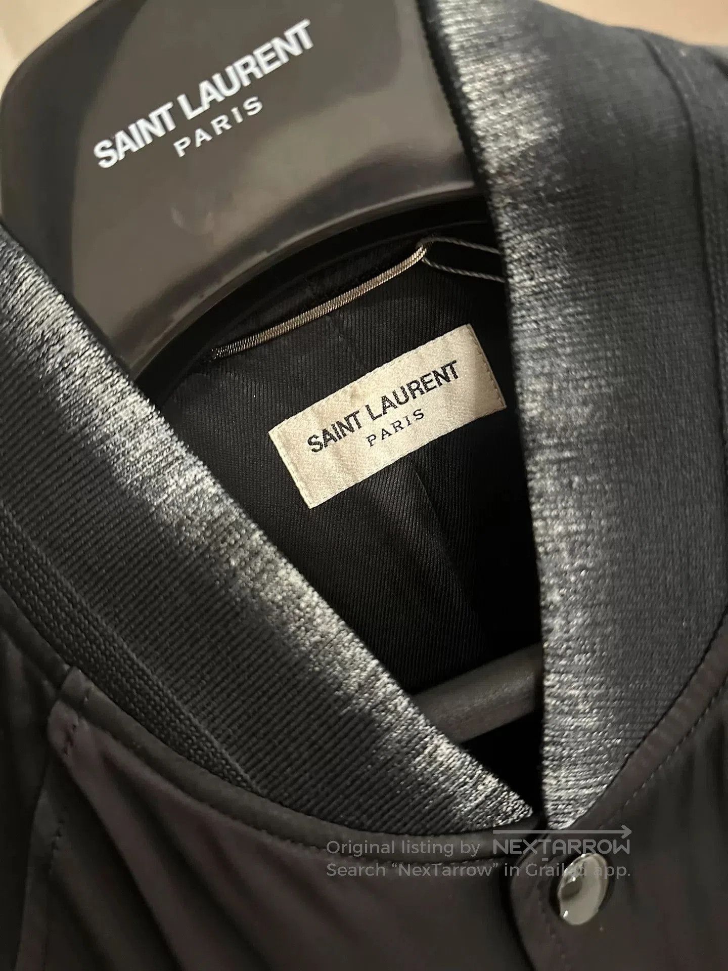 Saint Laurent Paris Saint Laurent Silk Jacket with Moon Design. Size US L / EU 52-54 / 3 - 3 Thumbnail