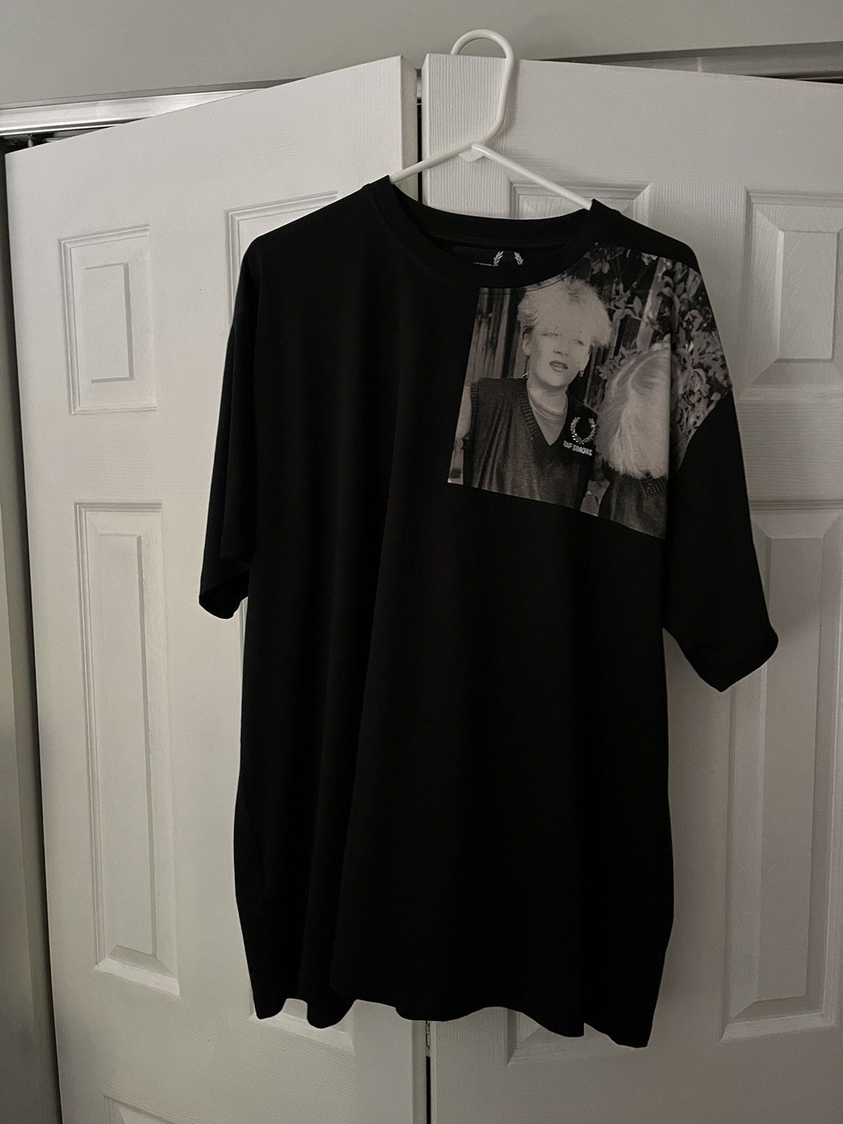 image of Gavin Watson Raf Simons X Fred Perry T-Shirt in Black, Men's (Size XL)