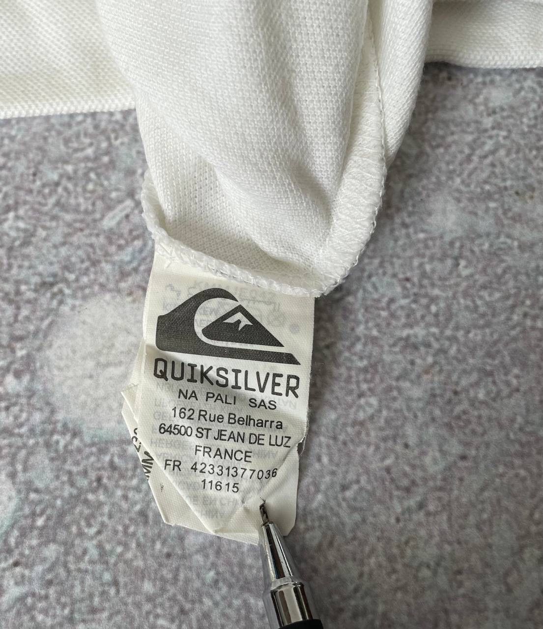 Quicksilver × Quiksilver × Vintage Vintage 90s Quiksilver White Polo Surf Style Y2K Rare Item Size US L / EU 52-54 / 3 - 5 Thumbnail