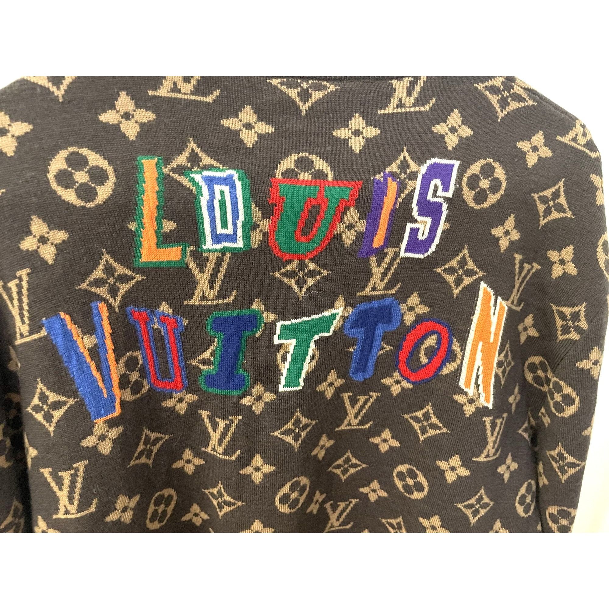 Louis Vuitton Louis Vuitton X NBA Monogram Wool Knit Jacket With Multicolo Size US S / EU 44-46 / 1 - 4 Thumbnail