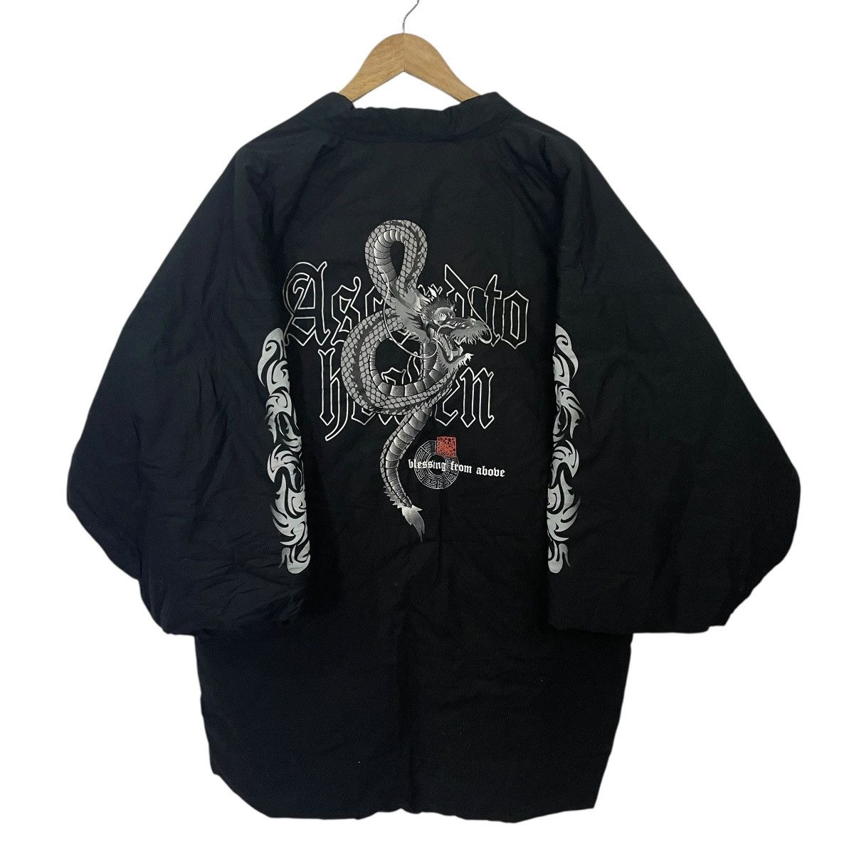 Japanese Brand Vintage Isext Dragon Big Logo Kimono Size US XL / EU 56 / 4 - 1 Thumbnail