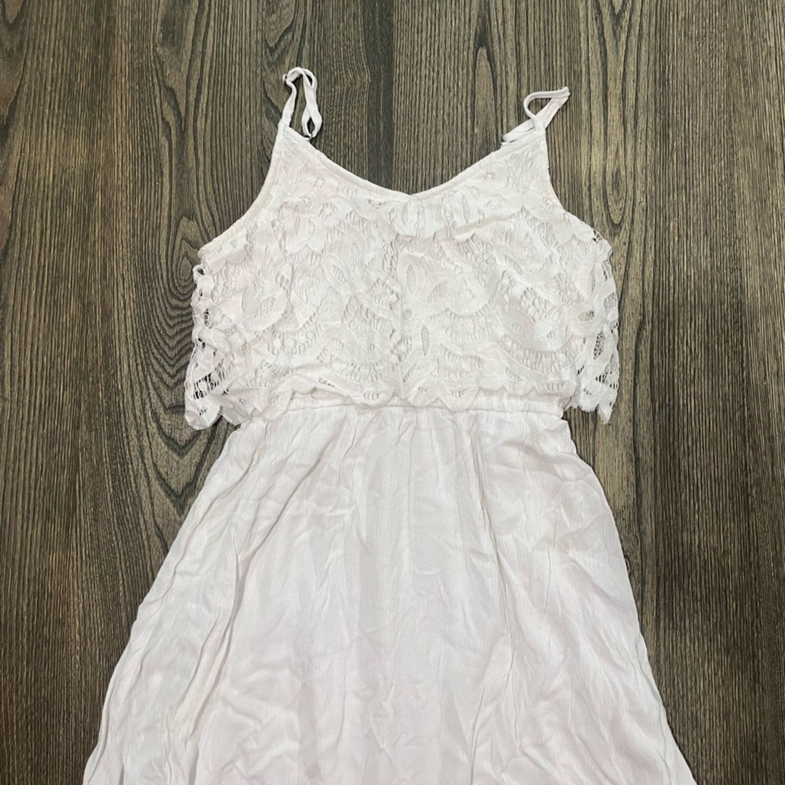Vintage Maurices Cami Lace Mini Dress V-Neck Adjustable Strap Size S Size S / US 4 / IT 40 - 2 Thumbnail