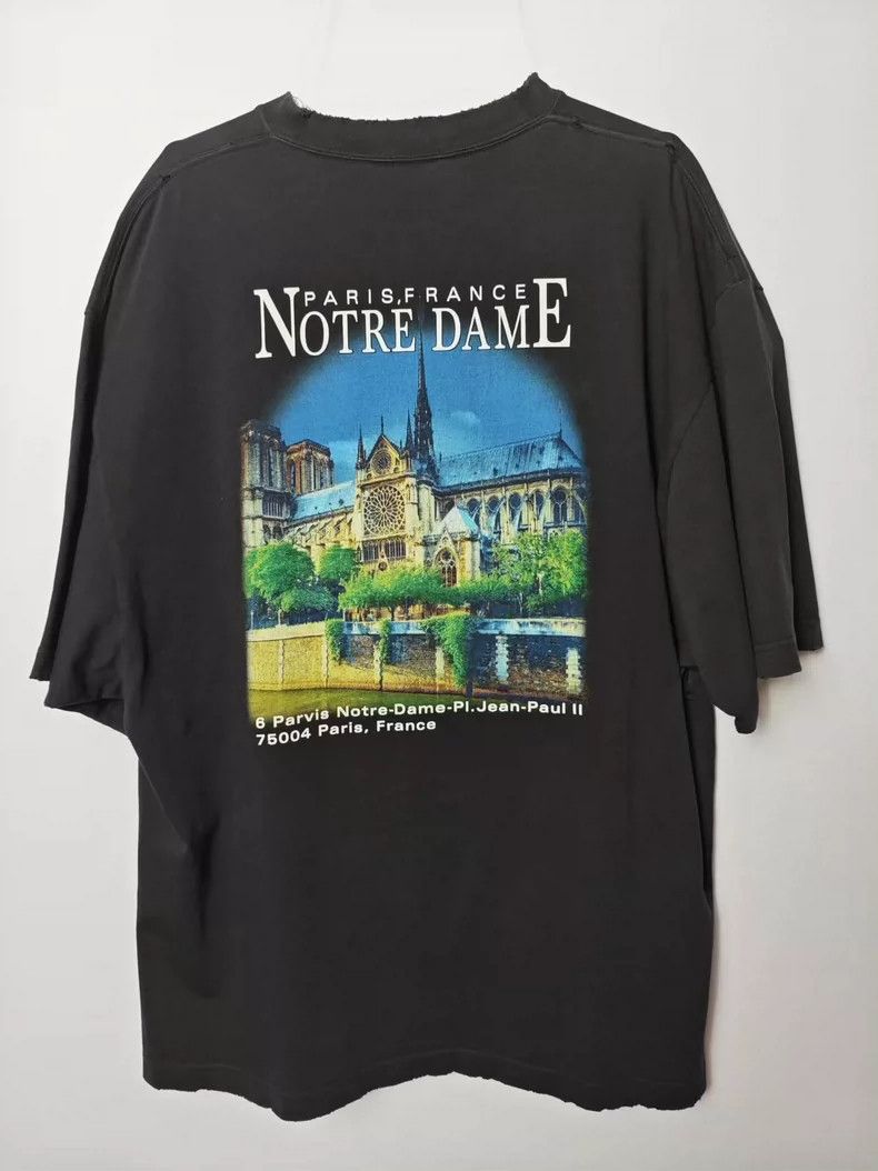 Balenciaga Balenciaga Logo Letter Pattern Printed Short Sleeve Loose Size US XS / EU 42 / 0 - 2 Thumbnail