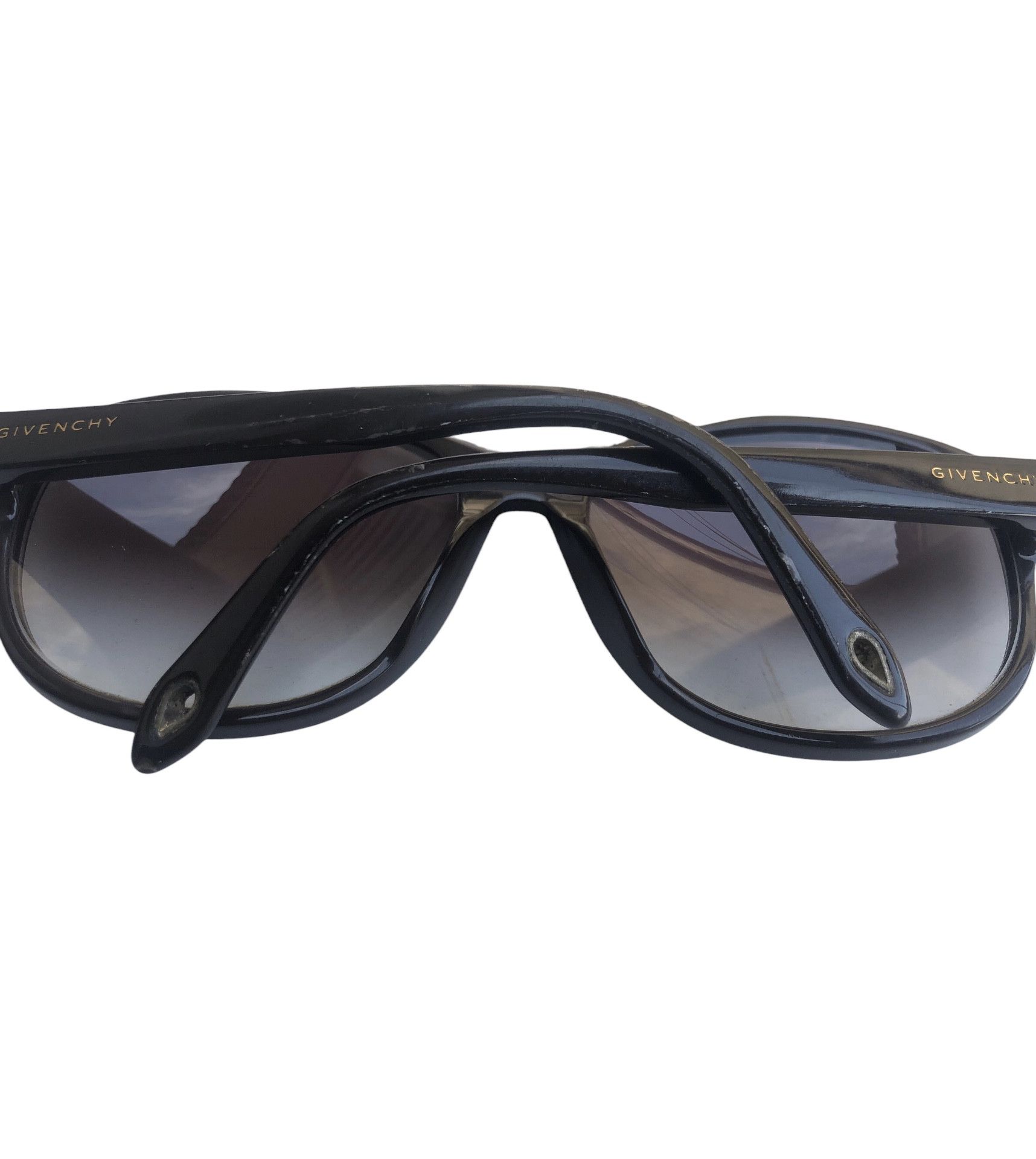 Givenchy 💯Nice GIVENCHY SGV 872 Black & Gold Logo Sunglasses Size ONE SIZE - 3 Thumbnail