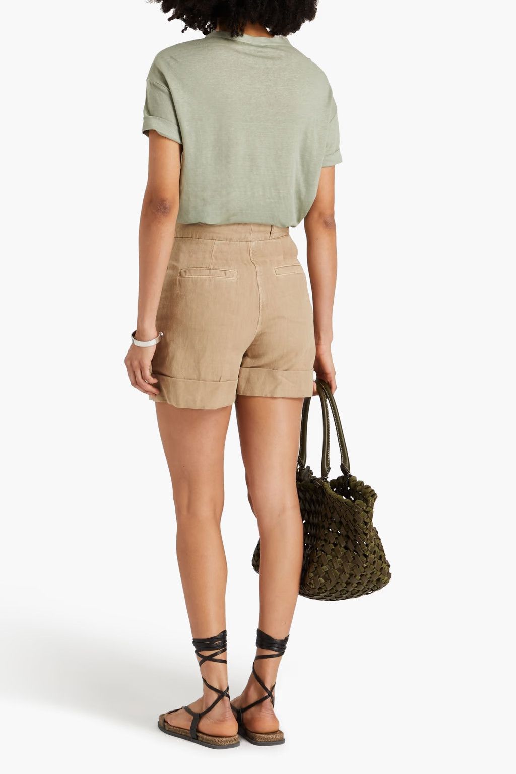 Brunello Cucinelli o1y0725 Short in Sand Size 26" / US 2 / IT 38 - 3 Thumbnail
