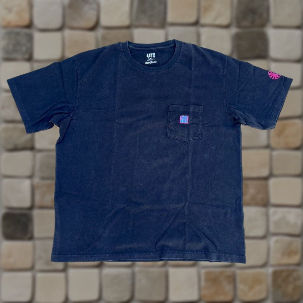 Uniqlo UNIQLO Men’s Pocket Tee Black XL Andre Saraiva T-Shirt Size US XL / EU 56 / 4 - 1 Thumbnail