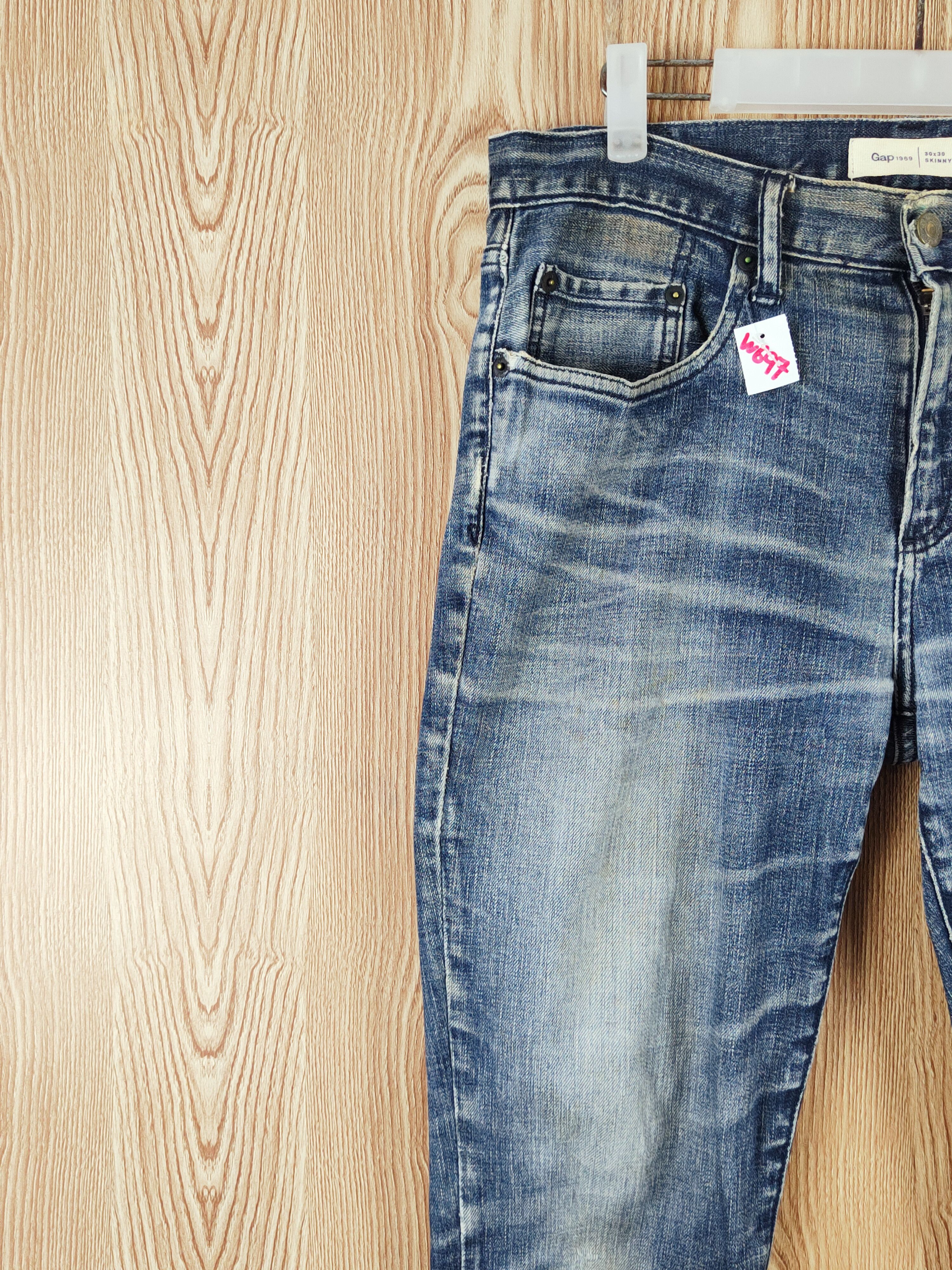 Gap Gap skinny Blue Distressed Ripped Jeans #W697 Size US 31 - 3 Thumbnail