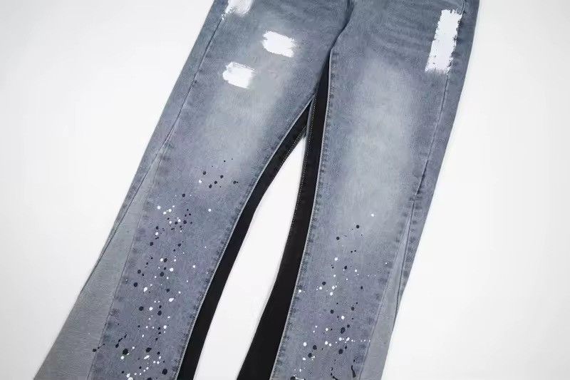 Jean Graffiti Printed Hombre Wide Leg Y2k Distressed Jeans Size US 29 - 3 Thumbnail