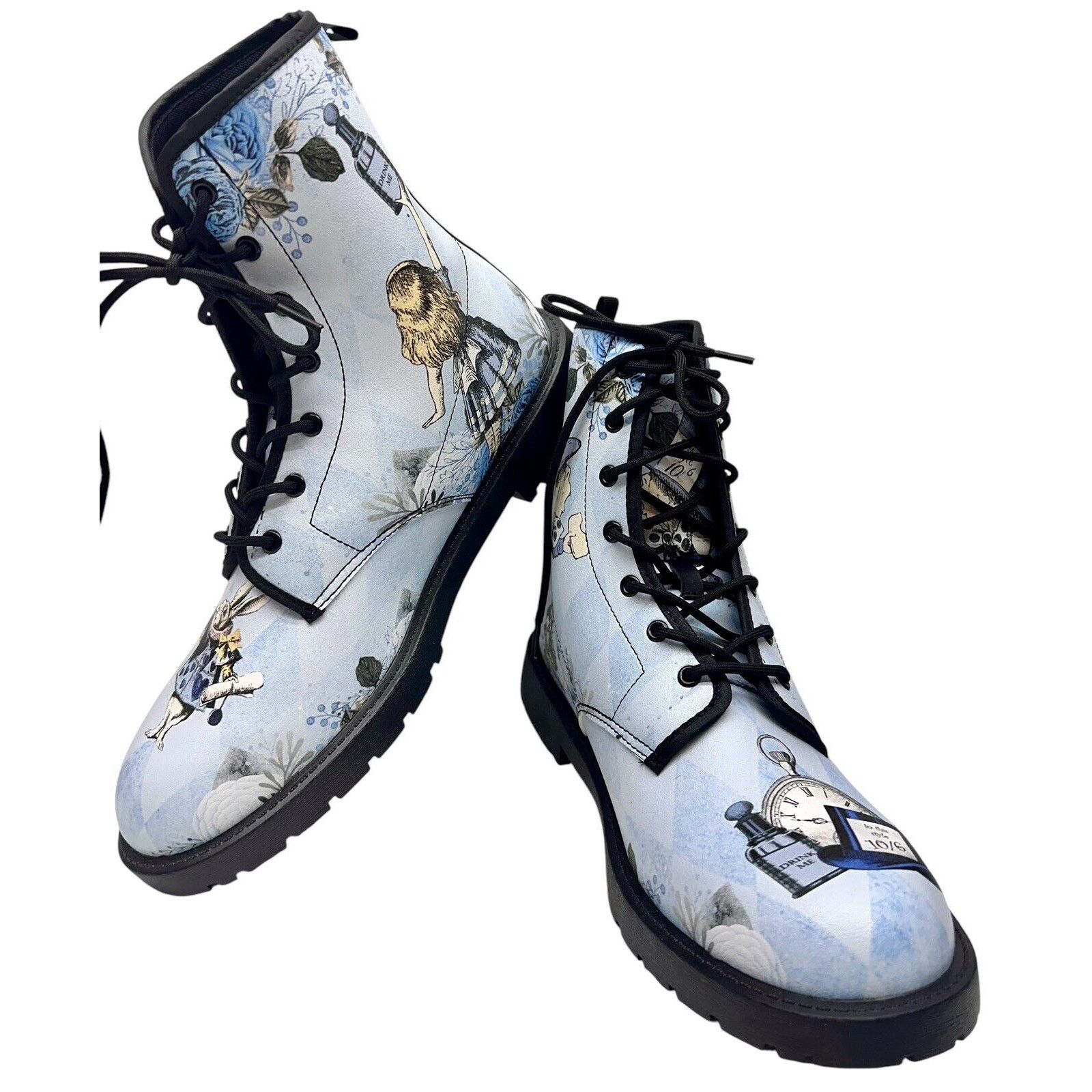 Alice Hollywood Blue Alice in Wonderland Boots (JPREGB2) Sz-11 Men’s Size US 11 / EU 44 - 1 Thumbnail
