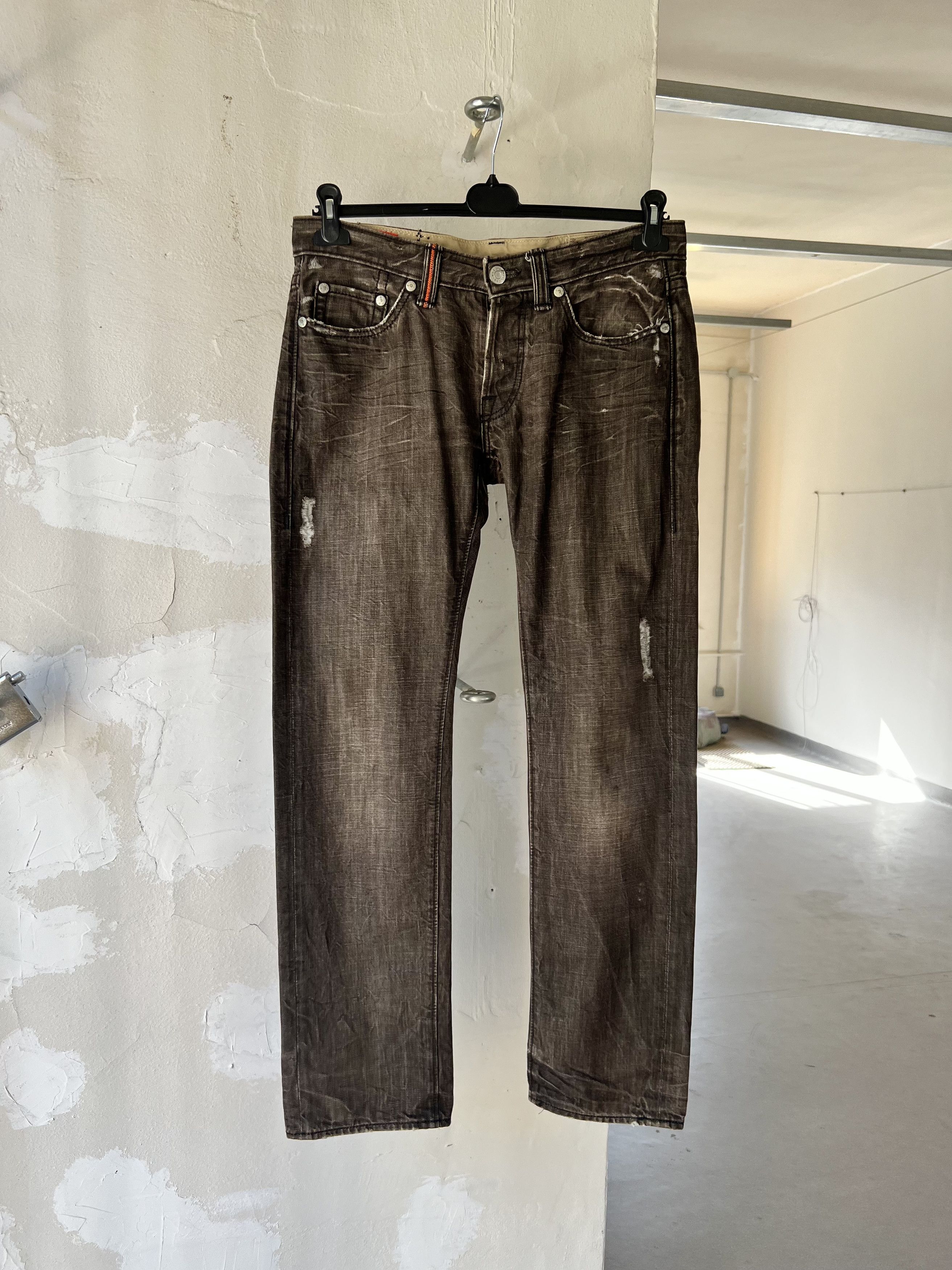 Hugo Boss Hugo Orange Line Distressed Repaired Jeans Pants Size US 34 / EU 50 - 1 Thumbnail