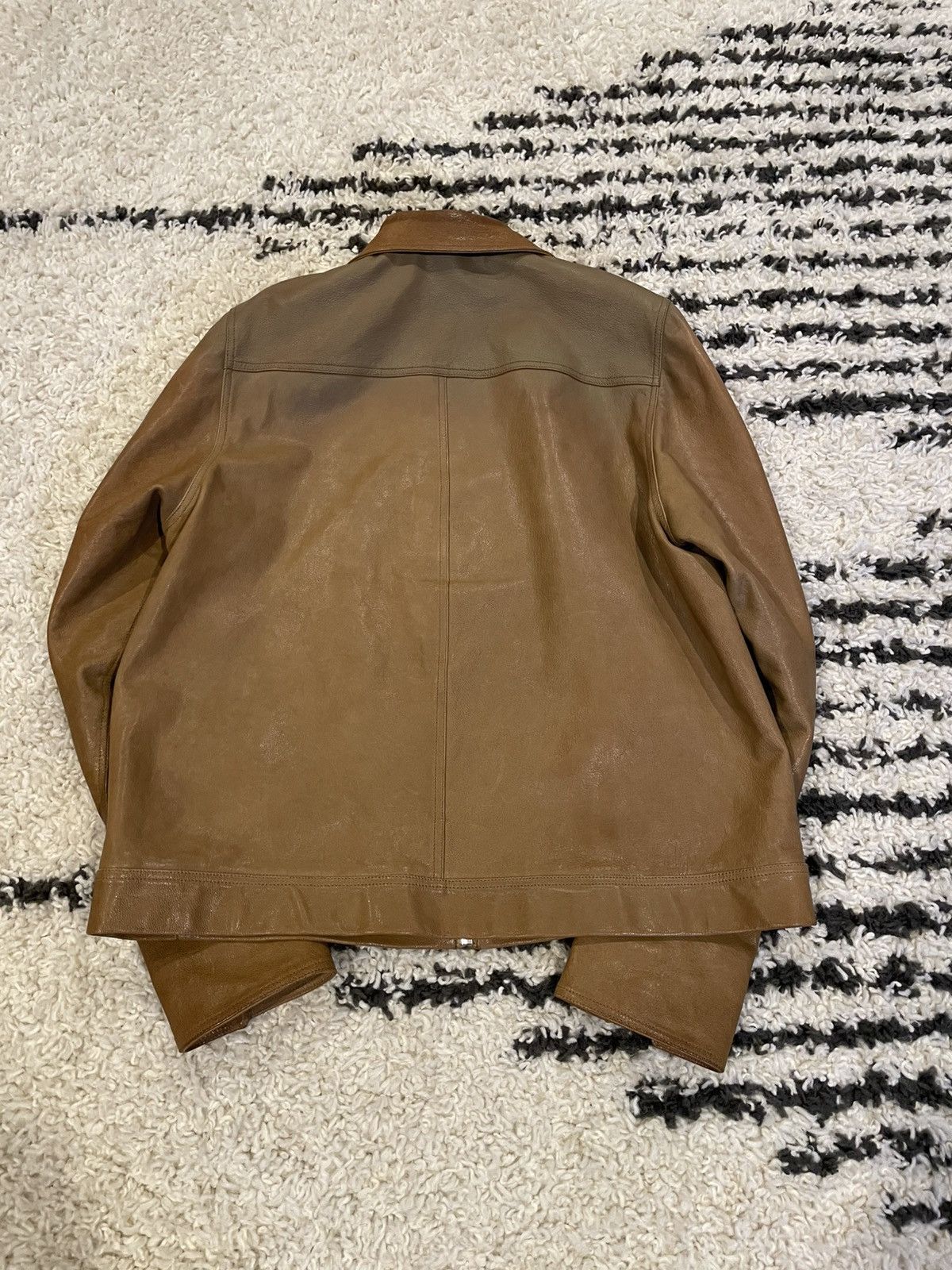 Rick Owens Rick Owens SS19 Mustard Brad Goat Leather Jacket (Babel) Size US L / EU 52-54 / 3 - 9 Thumbnail