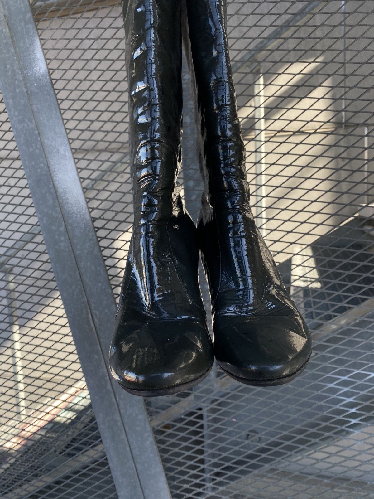 Jimmy Choo Jimmy Choo Latex Knee Length Boots Heels Size US 9.5 / IT 39.5 - 17 Thumbnail