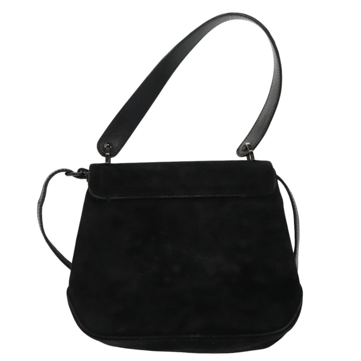 Salvatore Ferragamo Salvatore Ferragamo Hand Bag Suede Black Silver Size ONE SIZE - 2 Thumbnail
