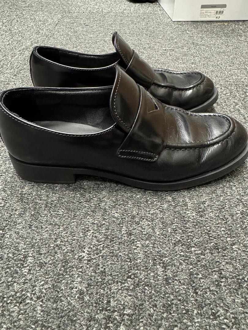 Prada Prada Leather Loafer Black Size US 5.5 / EU 38 - 3 Thumbnail