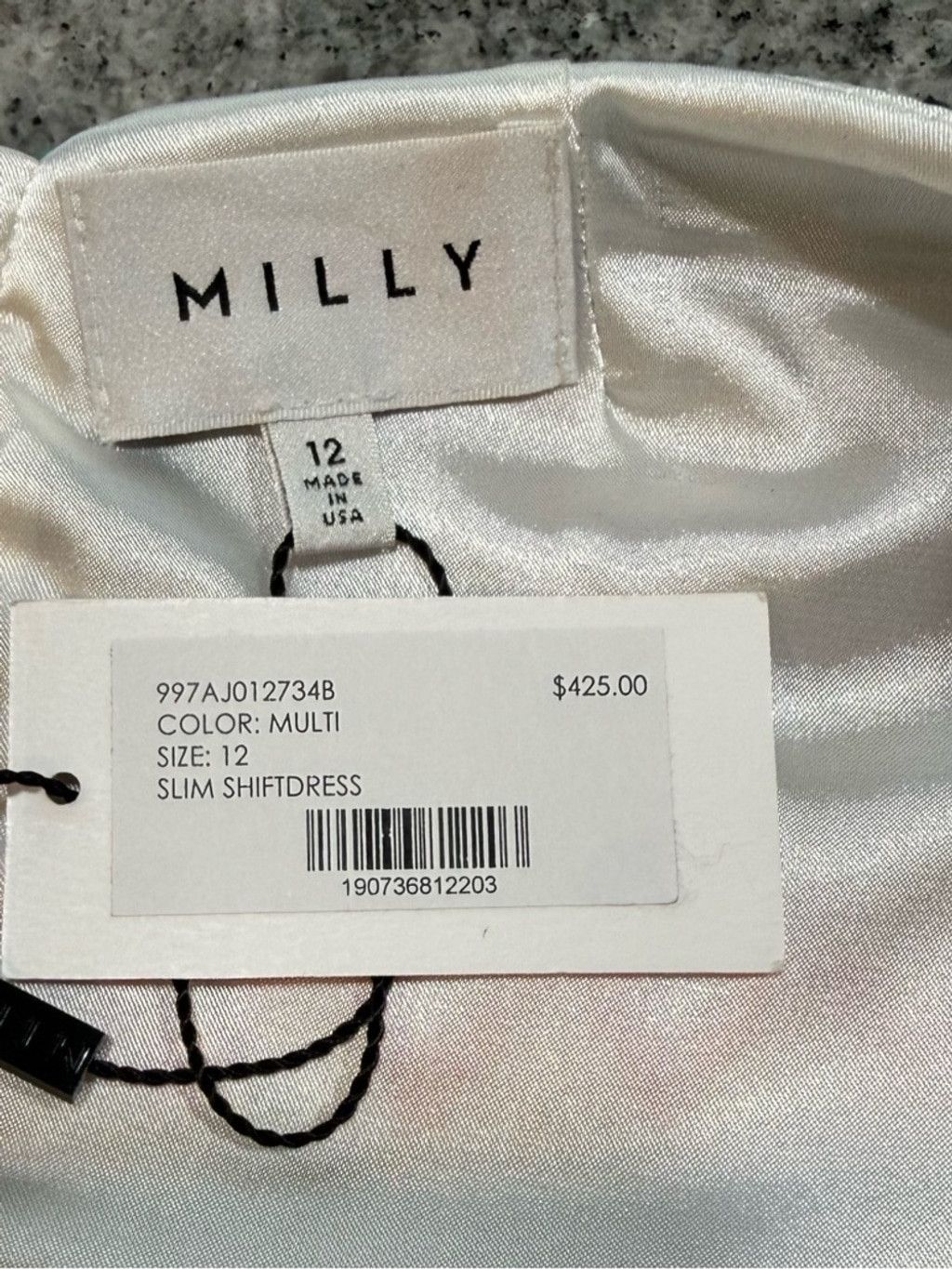 MILLY Milly Embroidered Slim Shift Dress Size XL / US 12-14 / IT 48-50 - 8 Thumbnail
