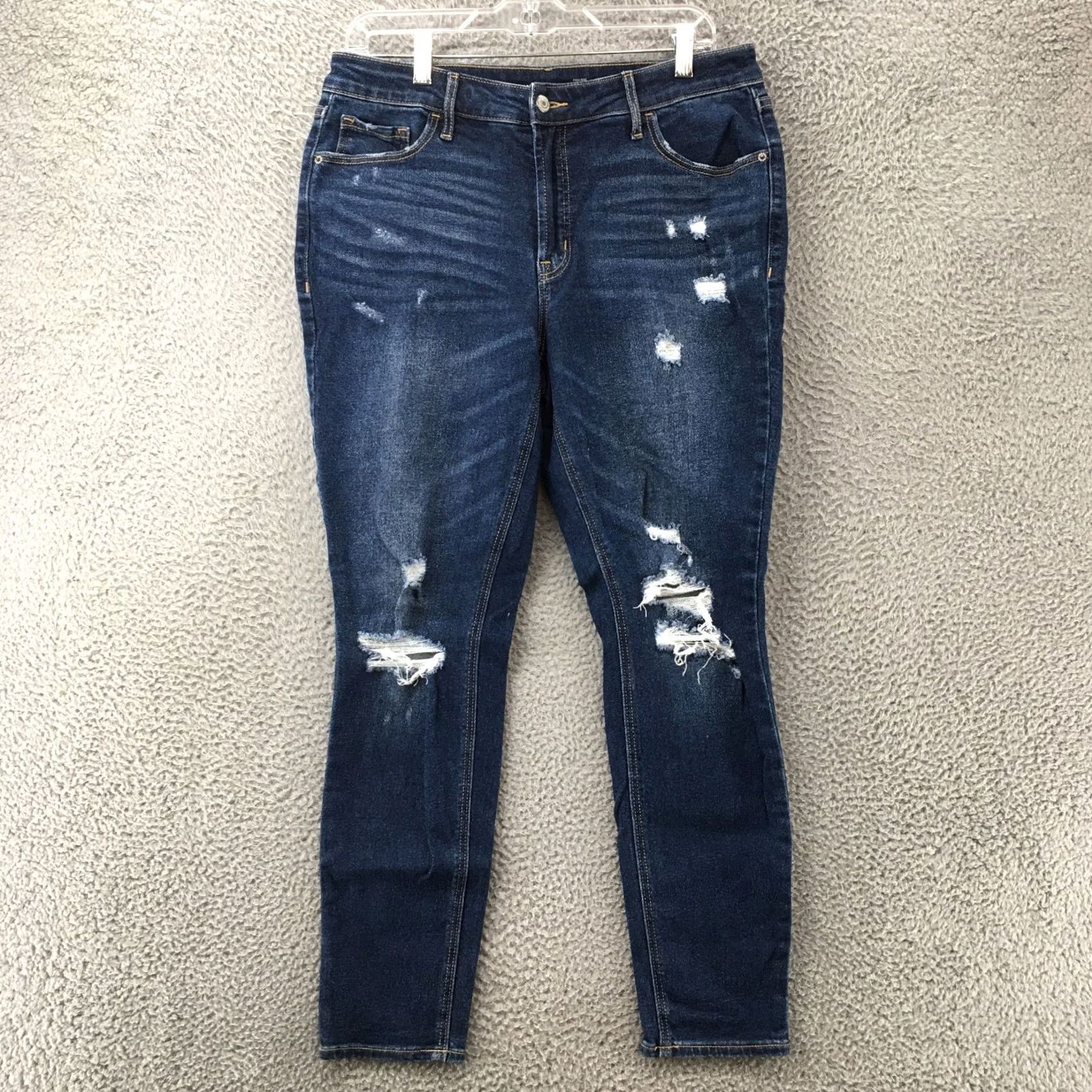 Old Navy Old Navy Jeans Womens 12 Blue Denim High Rise Rockstar Super Skinny Jeans Mens? Size 34" / US 12 / IT 48 - 2 Thumbnail