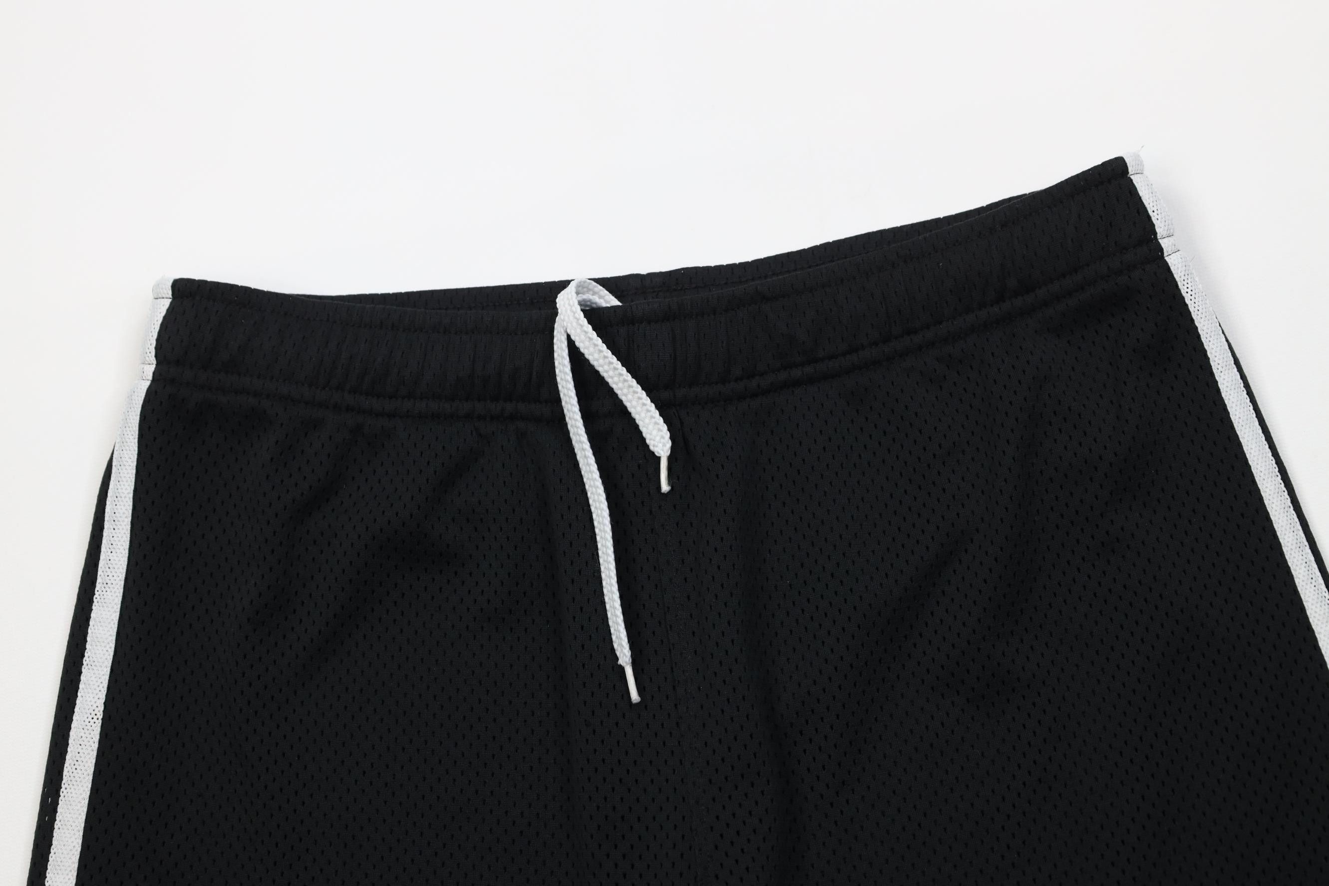Nike Vintage Y2K Nike Scott Mini Swoosh Striped Mesh Shorts Black Size US 34 / EU 50 - 2 Thumbnail