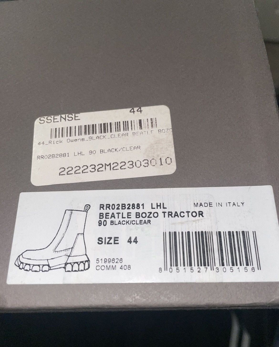 Rick Owens Rick Owens Pony Hair Bozo Beatle Tractor Boots Size US 11 / EU 44 - 16 Thumbnail