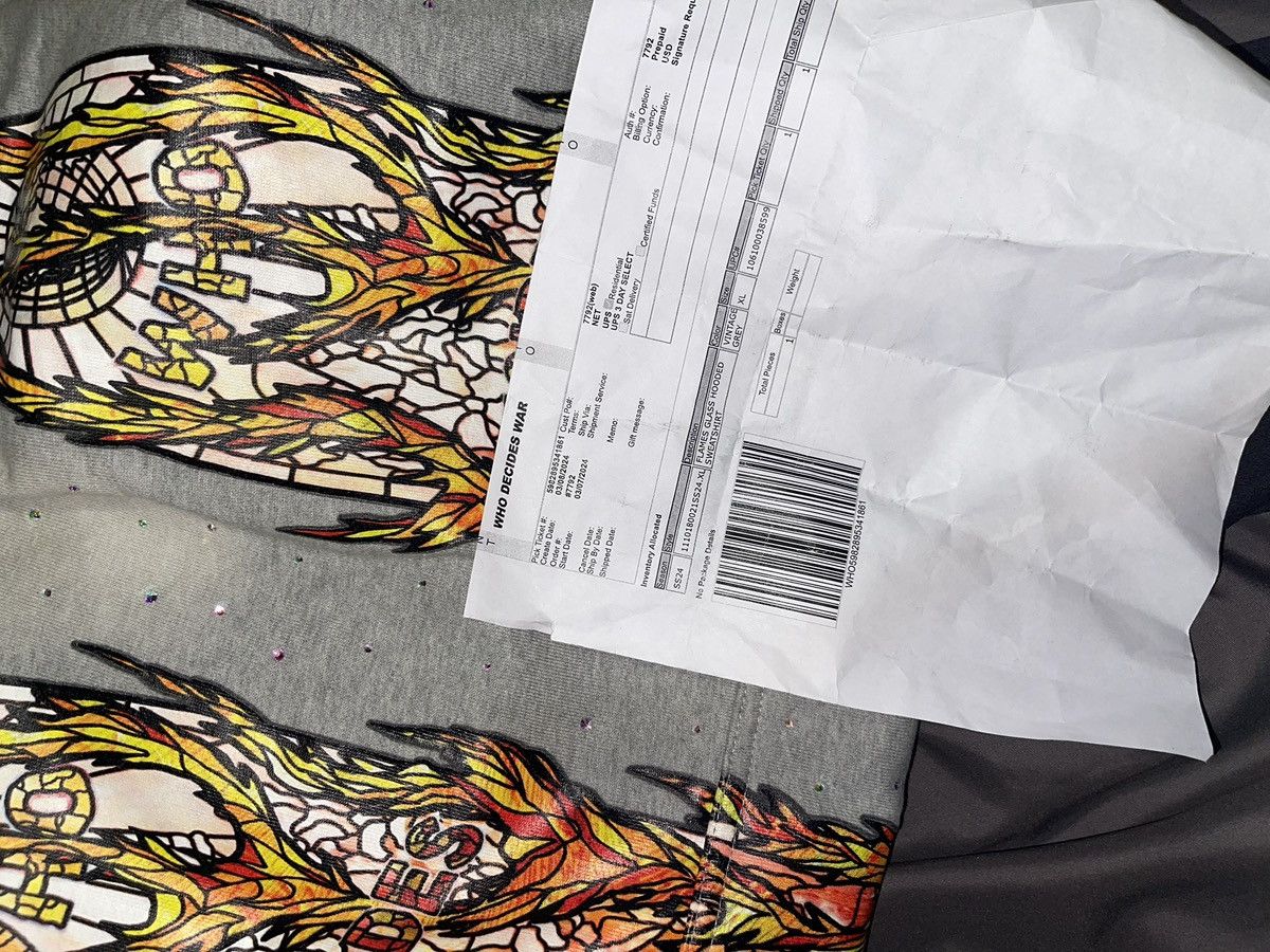 Who Decides War Who Decides War Flame Glass hooded Sweatshirt Size US XL / EU 56 / 4 - 5 Thumbnail