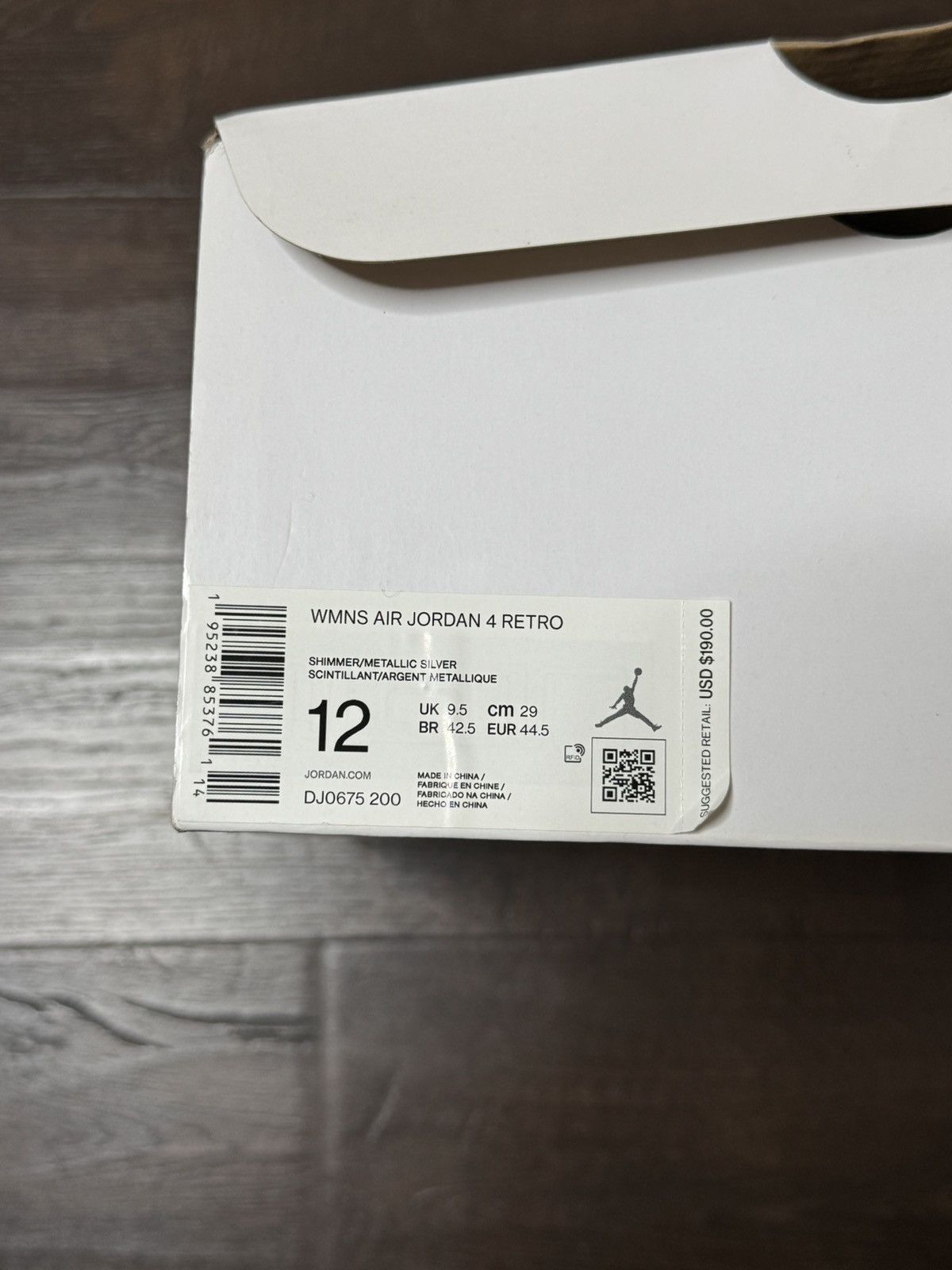 Jordan Brand Jordan 4 Retro Shimmer 10.5 Mens/12 Womens Fast Shipping Size US 10.5 / EU 43-44 - 9 Thumbnail