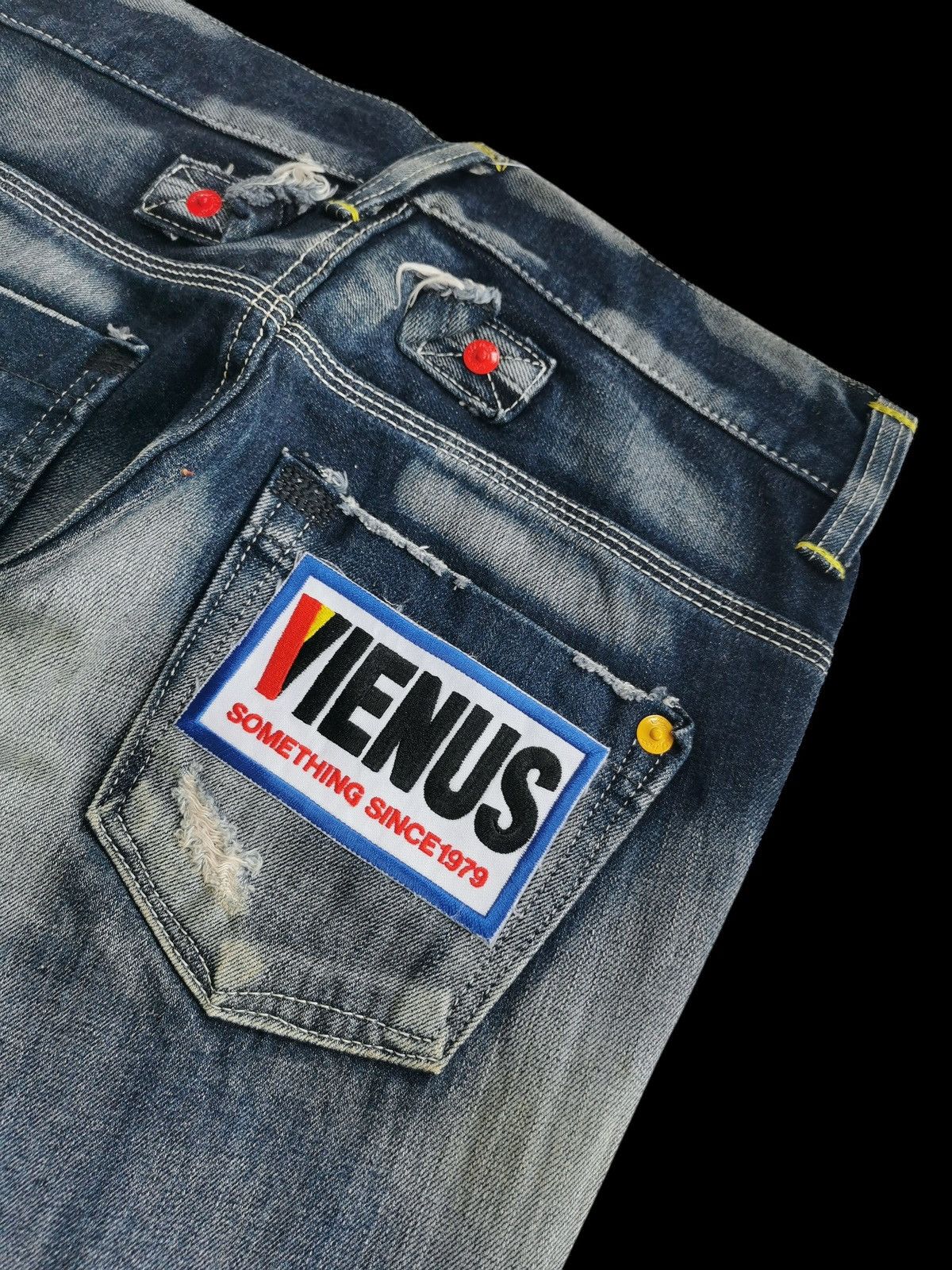 Tornado Mart Edwin vienus whiskering jeans Size 29" - 6 Thumbnail