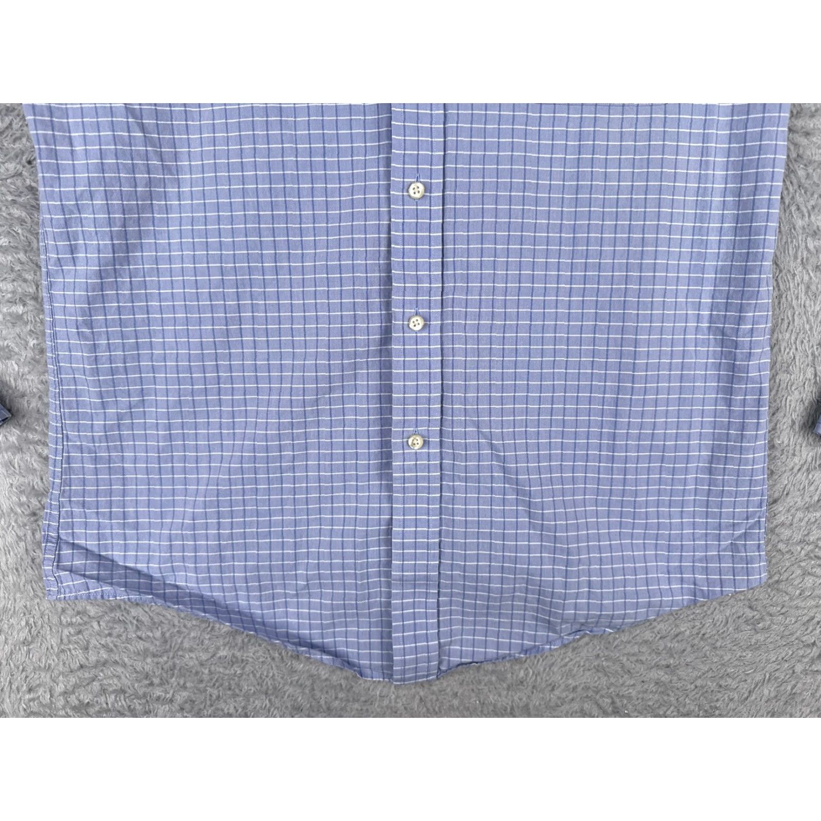 Tommy Hilfiger Tommy Hilfiger Shirt Men Blue Plaid 100% Cotton Long Sleeve Slim Fit 15.5 Button-Up Size US M / EU 48-50 / 2 - 5 Thumbnail