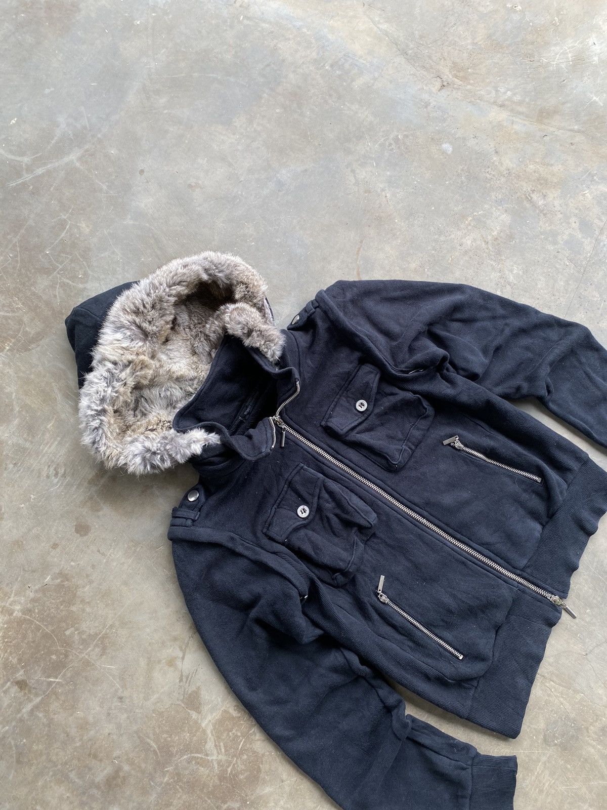 If Six Was Nine × Le Grande Bleu (L.G.B.) Sick Shoo Bee Doo with fur hoodie y2k ifsixwasnine style Size US S / EU 44-46 / 1 - 4 Thumbnail