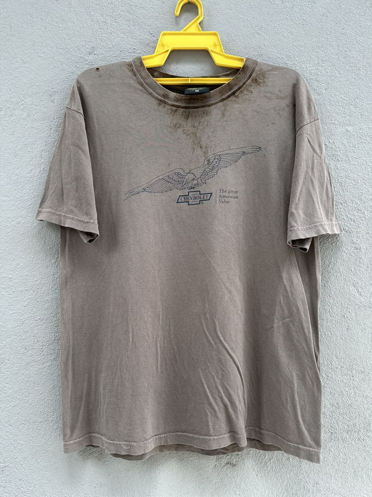 Vintage Thrashed Vintage 90s Chevrolet Eagle Distressed Faded Tee Size US M / EU 48-50 / 2 - 1 Thumbnail