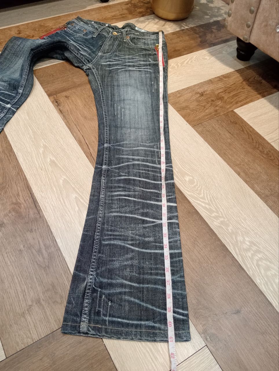 semanticdesign SEMANTIC DESIGN JAPAN RARE DISTRESSED LOOK FLARED JEANS Size US 30 / EU 46 - 15 Thumbnail