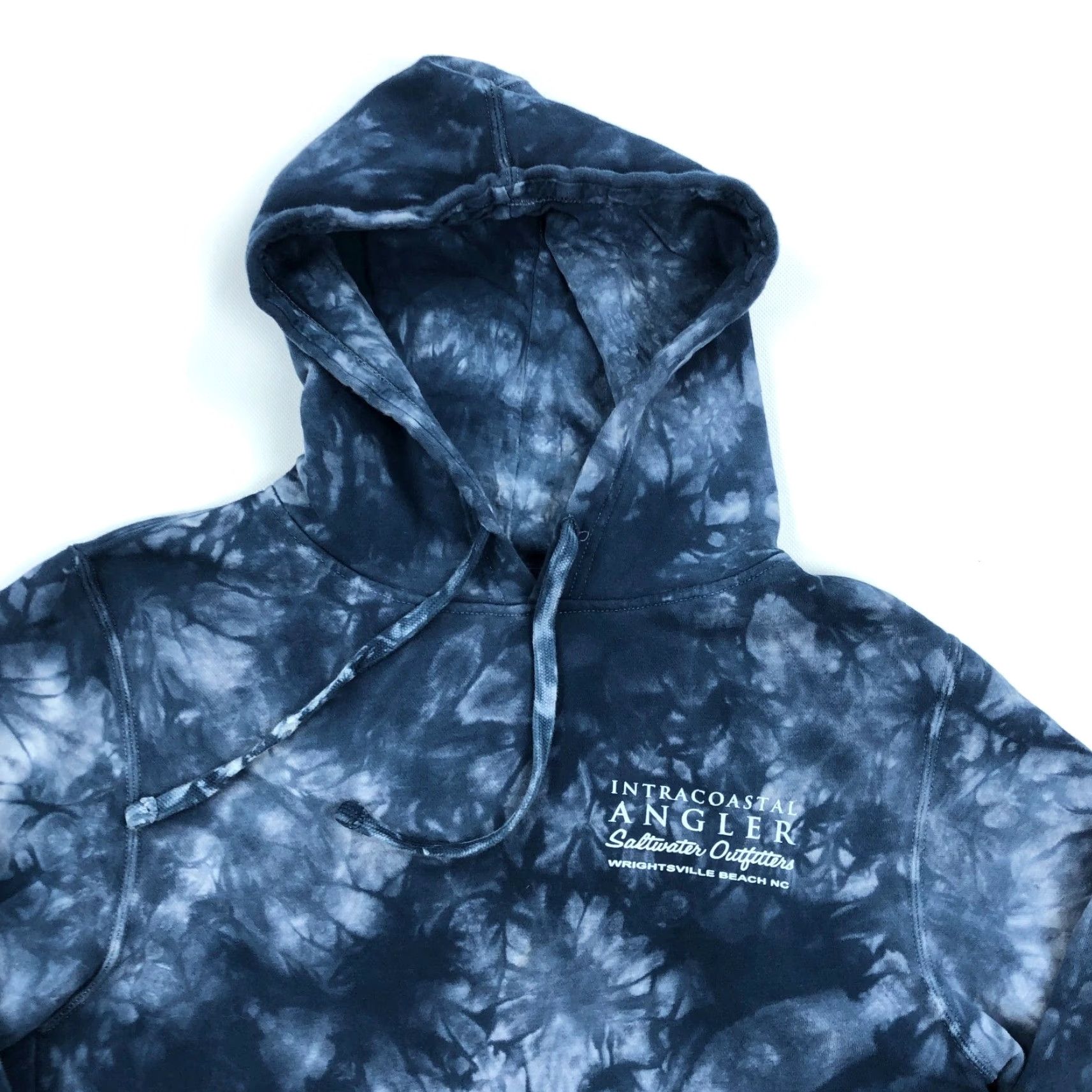 Vintage IntraCoastal Angler Hoodie Men's S Tie-Dye Blue Graphic Print Pullover Sweatshirt NC Size US S / EU 44-46 / 1 - 3 Thumbnail