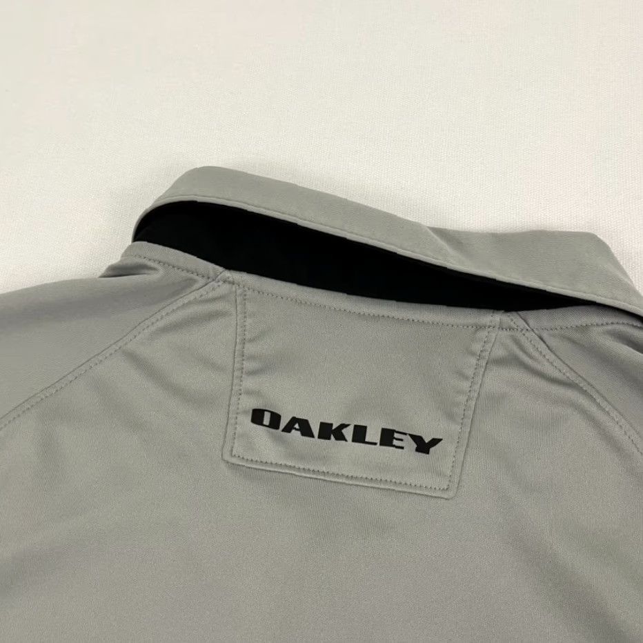 Oakley Oakley Polo Shirt Mens L Gray Hydrolix Active Performance Golf Casual Sports Logo Short Sleeve Regular Fit Polo Men Size US L / EU 52-54 / 3 - 7 Thumbnail