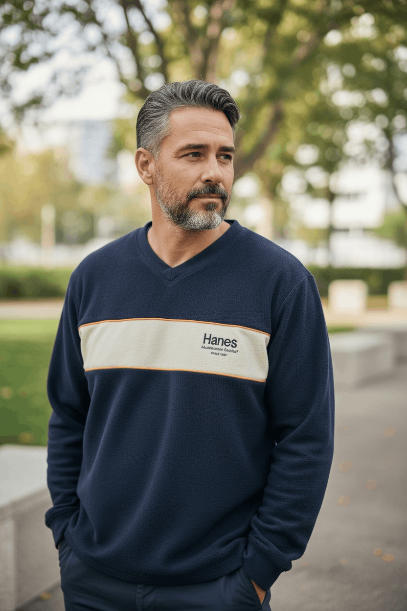 Hanes 2000's HANES Classic Retro Fleece Sweatshirts Pullover Size US M / EU 48-50 / 2 - 3 Thumbnail