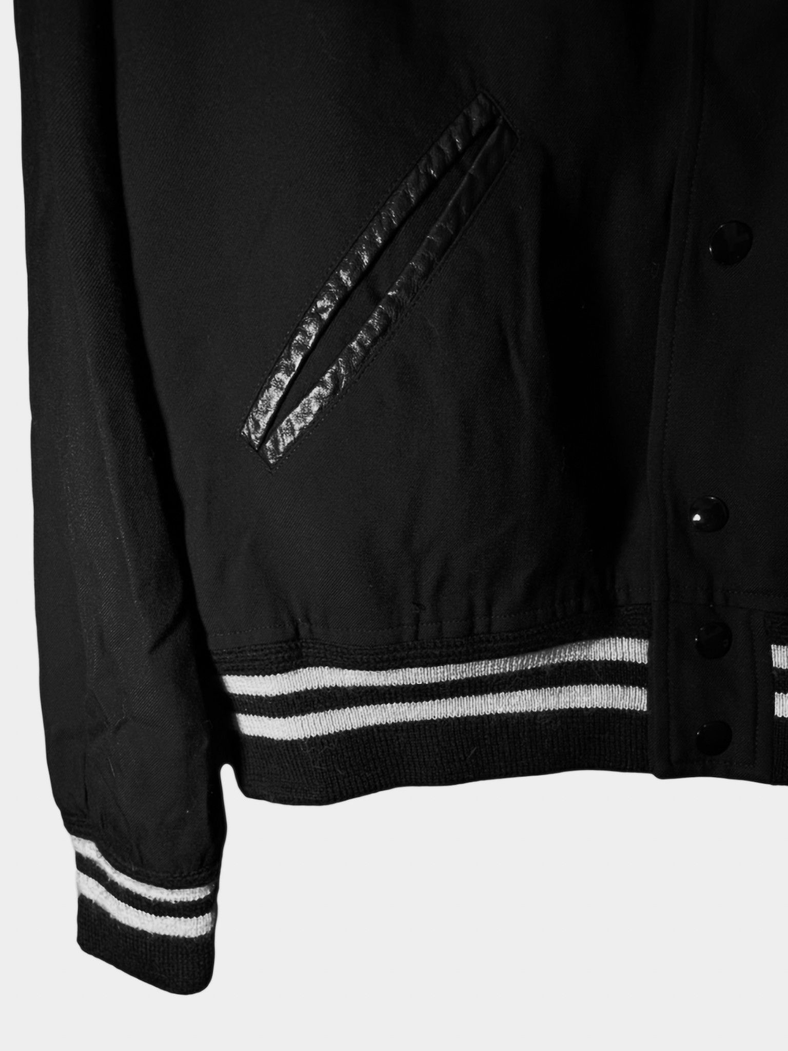 Saint Laurent Paris Saint Laurent 2015 Studded Teddy Varsity Jacket Size US L / EU 52-54 / 3 - 5 Thumbnail