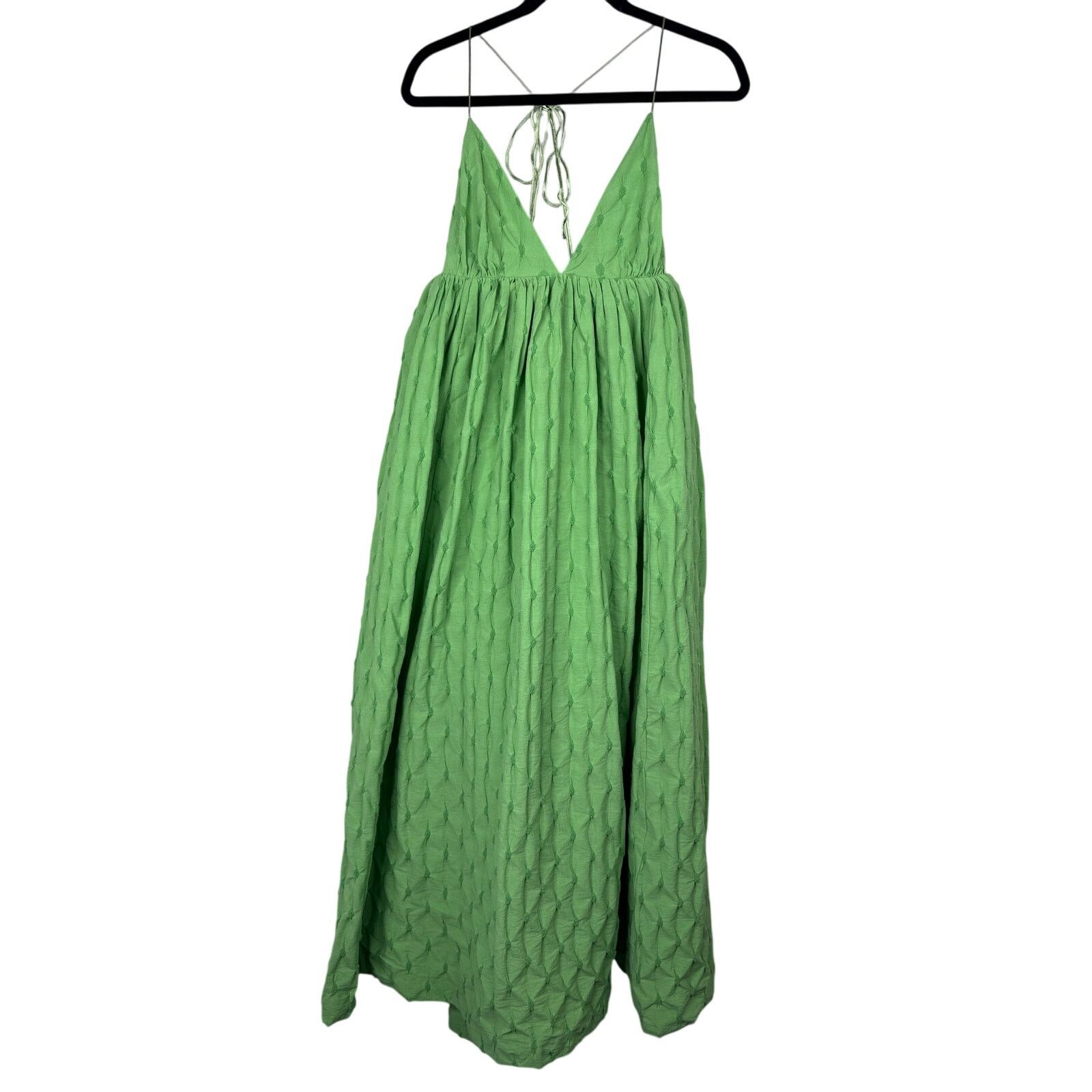 Free People Free People NEW Primmy Midi Dress Size Medium Green Size M / US 6-8 / IT 42-44 - 6 Thumbnail