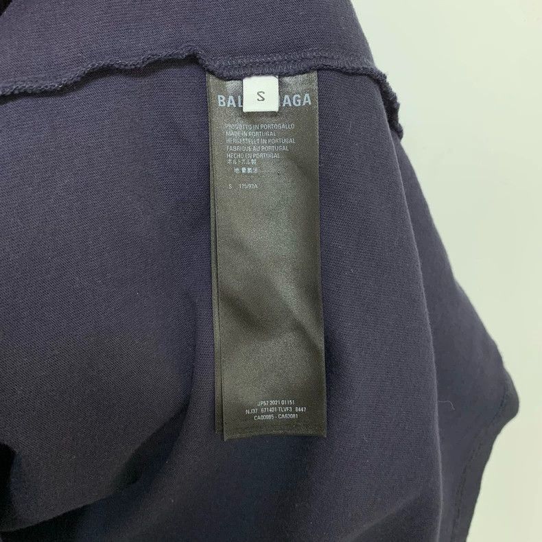 Balenciaga Balenciaga Fake two-piece hoodie, navy blue Size US S / EU 44-46 / 1 - 6 Thumbnail