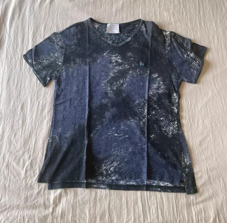 Vivienne Westwood Vivienne Westwood Embroidered T-shirt Saturn V-neck short- Size M / US 6-8 / IT 42-44 - 1 Thumbnail