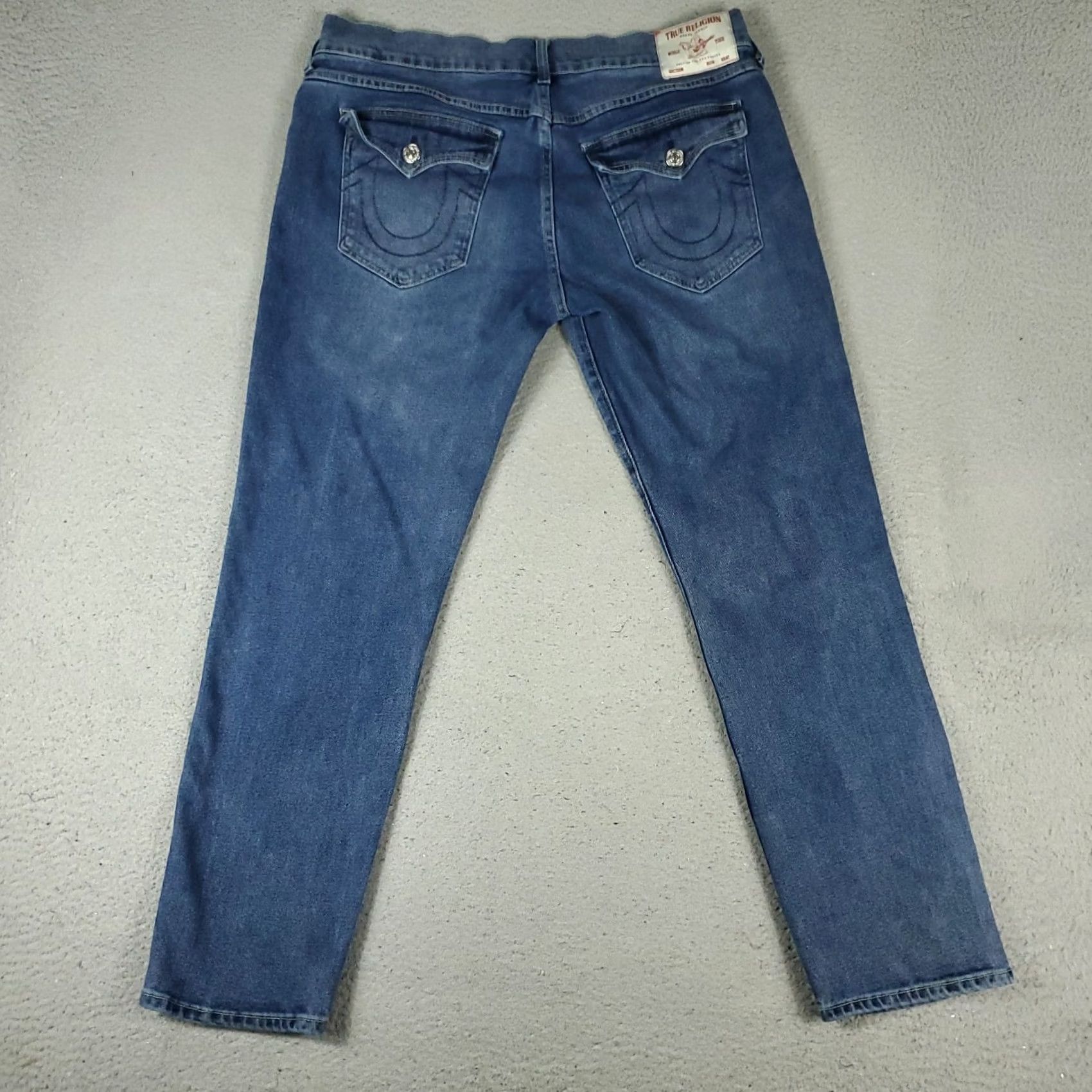 True Religion True Religion Jeans Mens 38x31 Blue Relaxed Slim Straight Pants Shirt Size US 38 / EU 54 - 7 Thumbnail