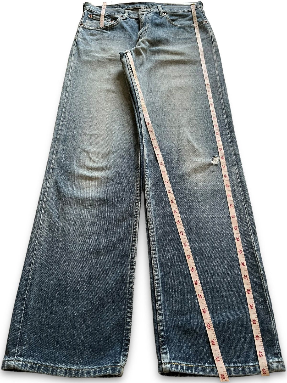 Levi's × Levi's Vintage Clothing Vintage 90s Levis 533 Faded Wash Distressed Loose Jeans Size US 32 / EU 48 - 12 Thumbnail