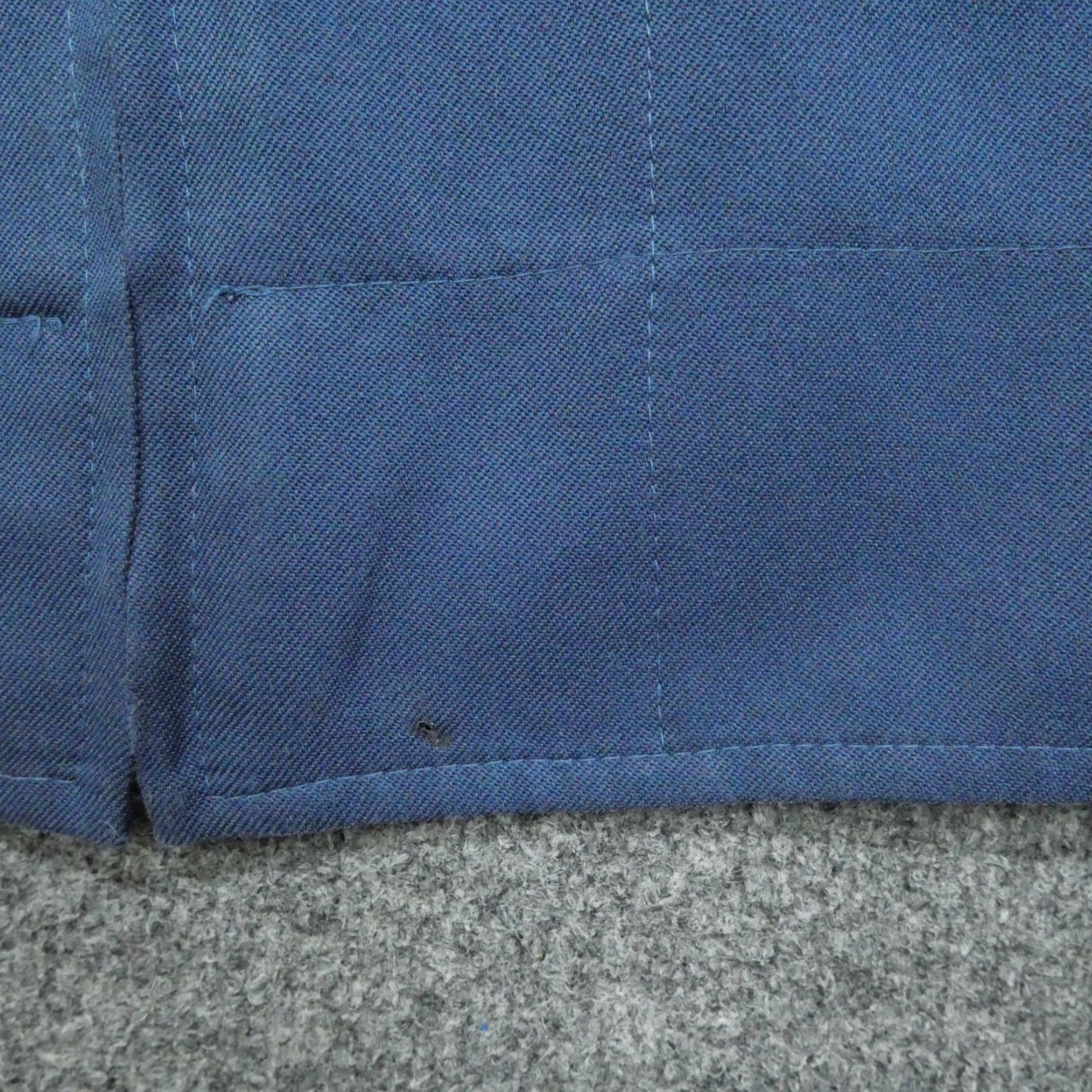 Vintage VINTAGE Aero Jacket Mens 2XL Blue 90s Workwear Zip Coat/Snap Mid-Length Size US XXL / EU 58 / 5 - 6 Thumbnail