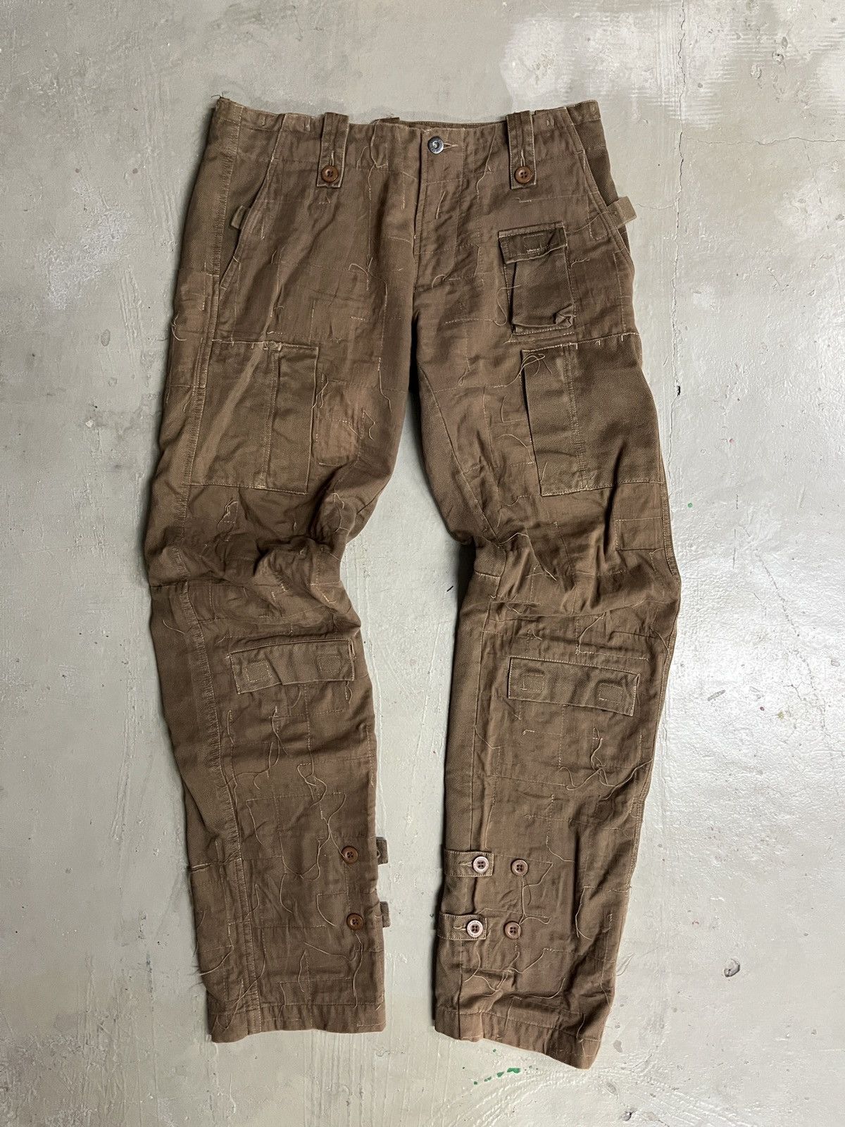 Greg Lauren In The Attic Bondage Cargo Hemp Patchwork Greg Lauren Style Size US 33 - 1 Thumbnail