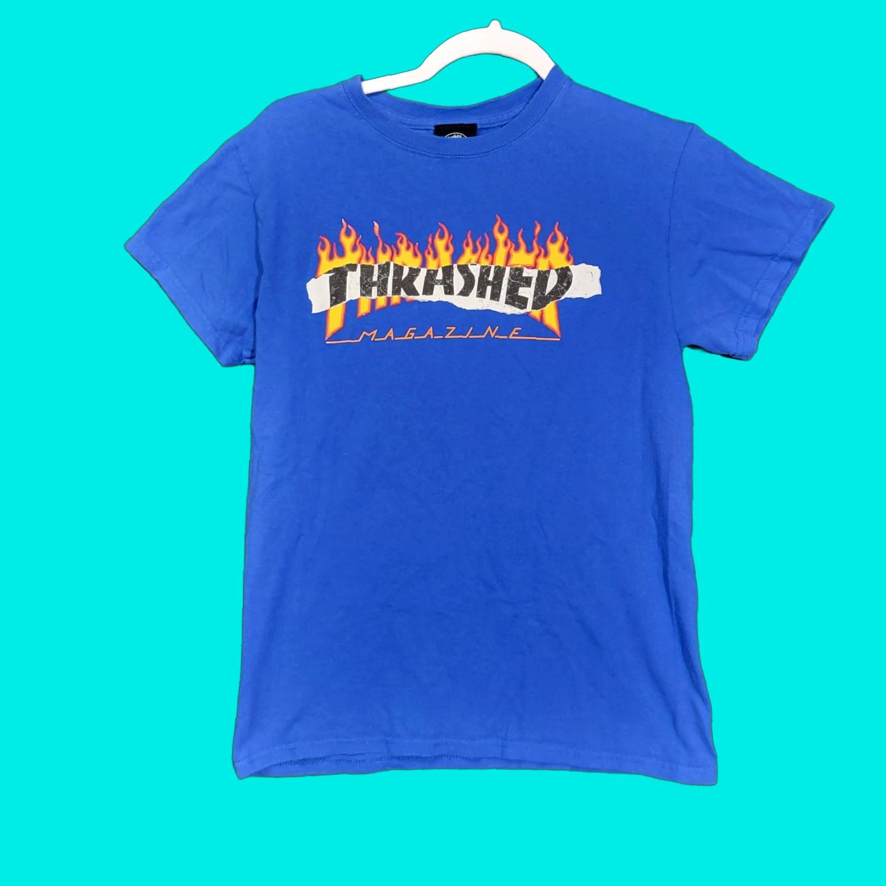 Thrasher **THRASHER Vintage 90s Original Blue T-Shirt Authentic Small** User: THRASHER Vintage 90s Original Blue T-Shirt Authentic Small Size US S / EU 44-46 / 1 - 1 Thumbnail