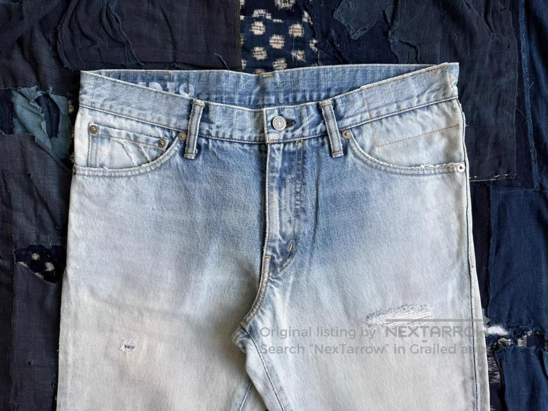Visvim Distressed Blue Denim Jeans Size 30. Size US 30 / EU 46 - 5 Thumbnail