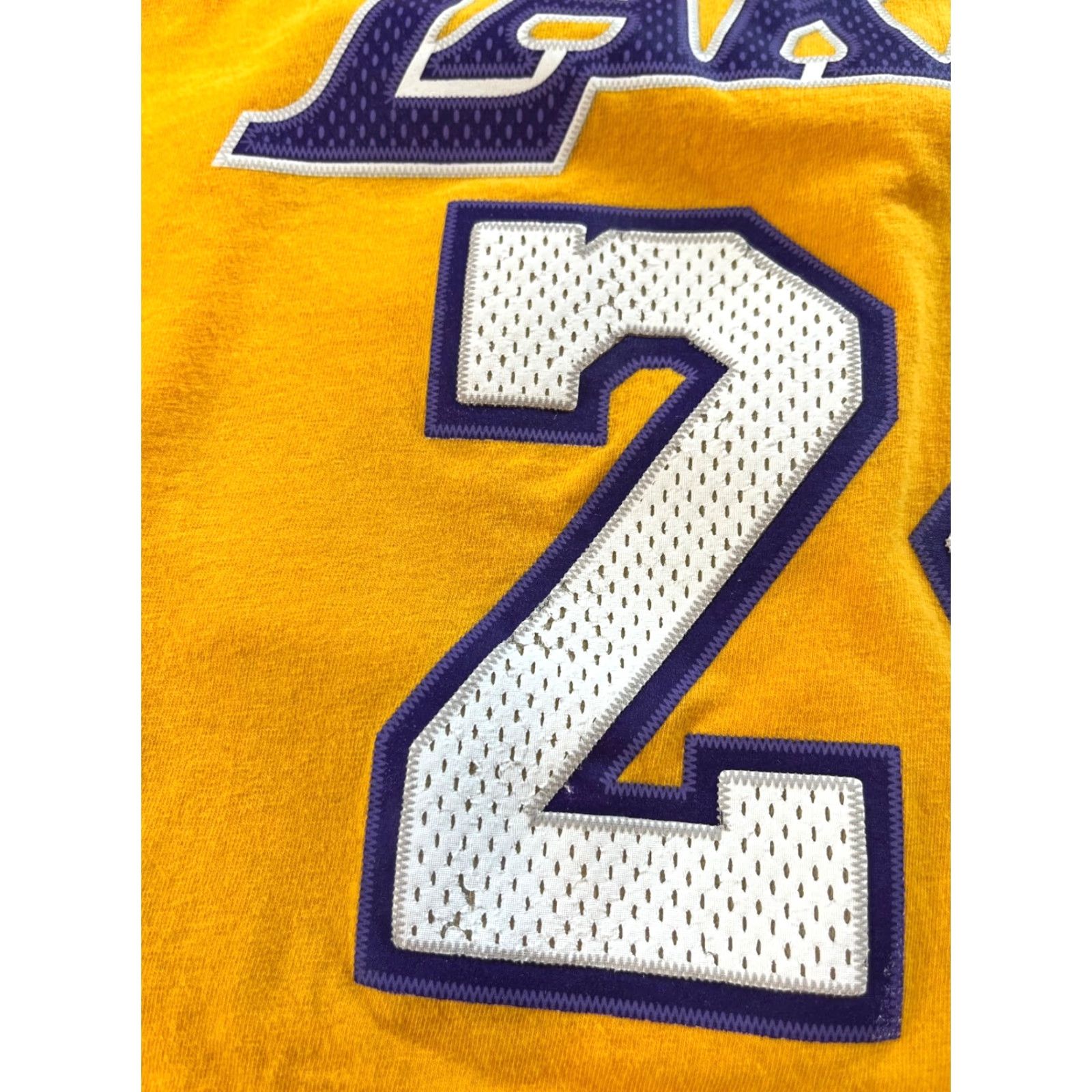Adidas VINTAGE Adidas LA Lakers Kobe Bryant #24 T-Shirt Mens M Yellow 100% Cotton Short Sleeve Crew Neck Sports Basketball Double-Sided Size US M / EU 48-50 / 2 - 5 Thumbnail
