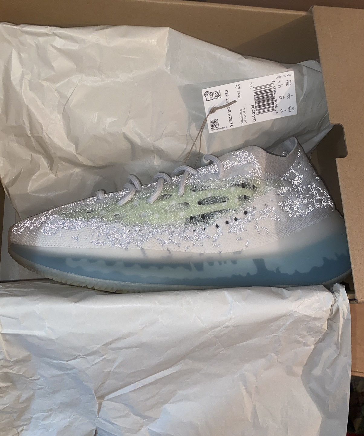 Yeezy Adidas Yeezy Boost 380 ‘Alien Blue RF’ Size 8 100% Authentic Size US 8 / EU 41 - 5 Thumbnail