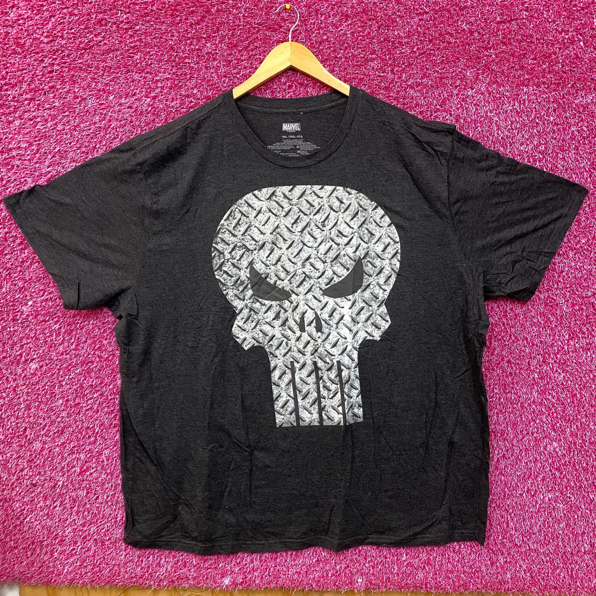 Marvel Comics Marvel The Punisher Skull Logo Graphic T-Shirt 5XL Size US XXL / EU 58 / 5 - 1 Thumbnail
