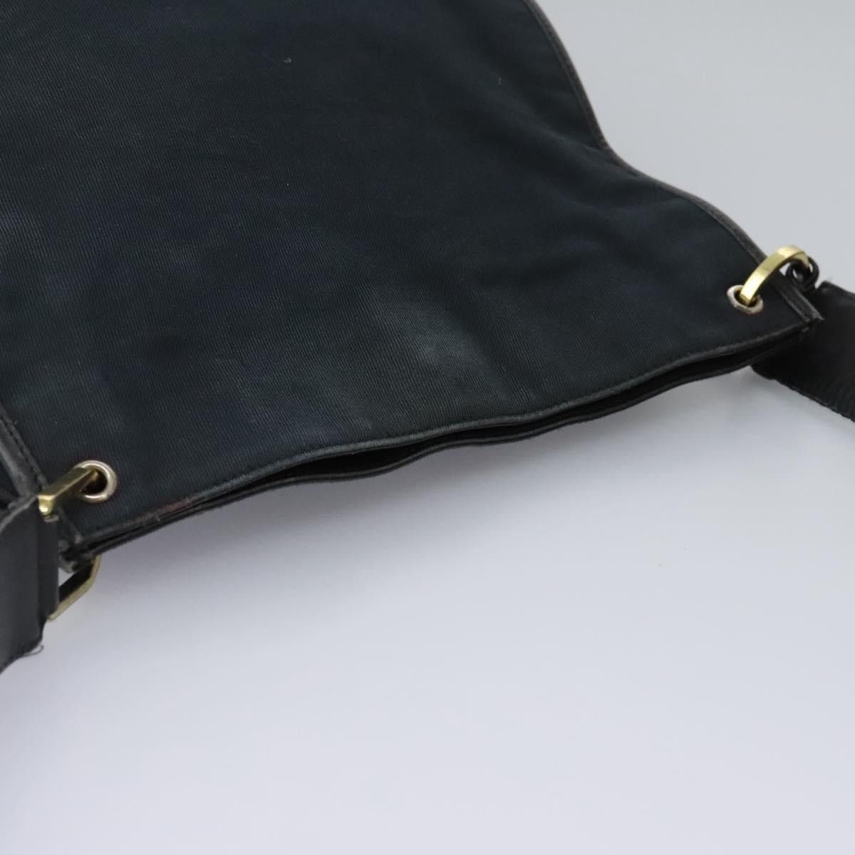 Gucci GUCCI Sherry Line Shoulder Bag Canvas Black Brown Size ONE SIZE - 6 Thumbnail
